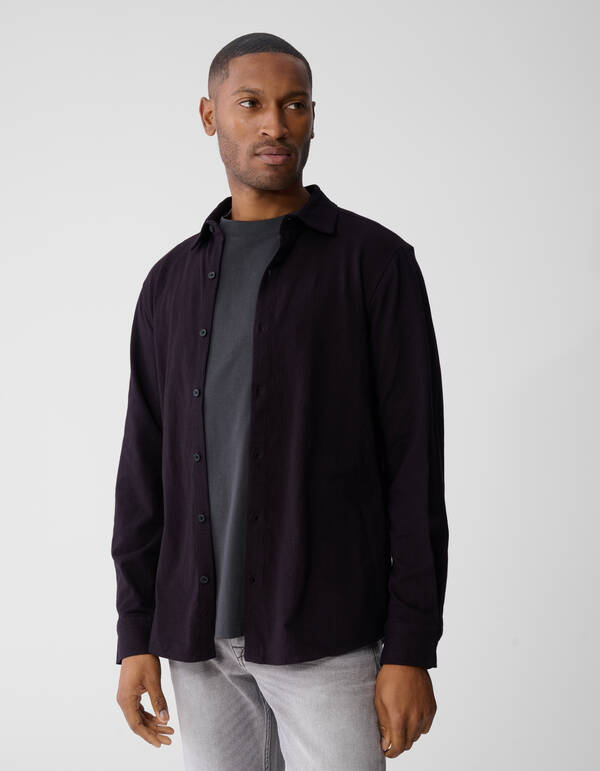 T-Shirt mit Logoprint, Dunkelrot SHOEBY MEN