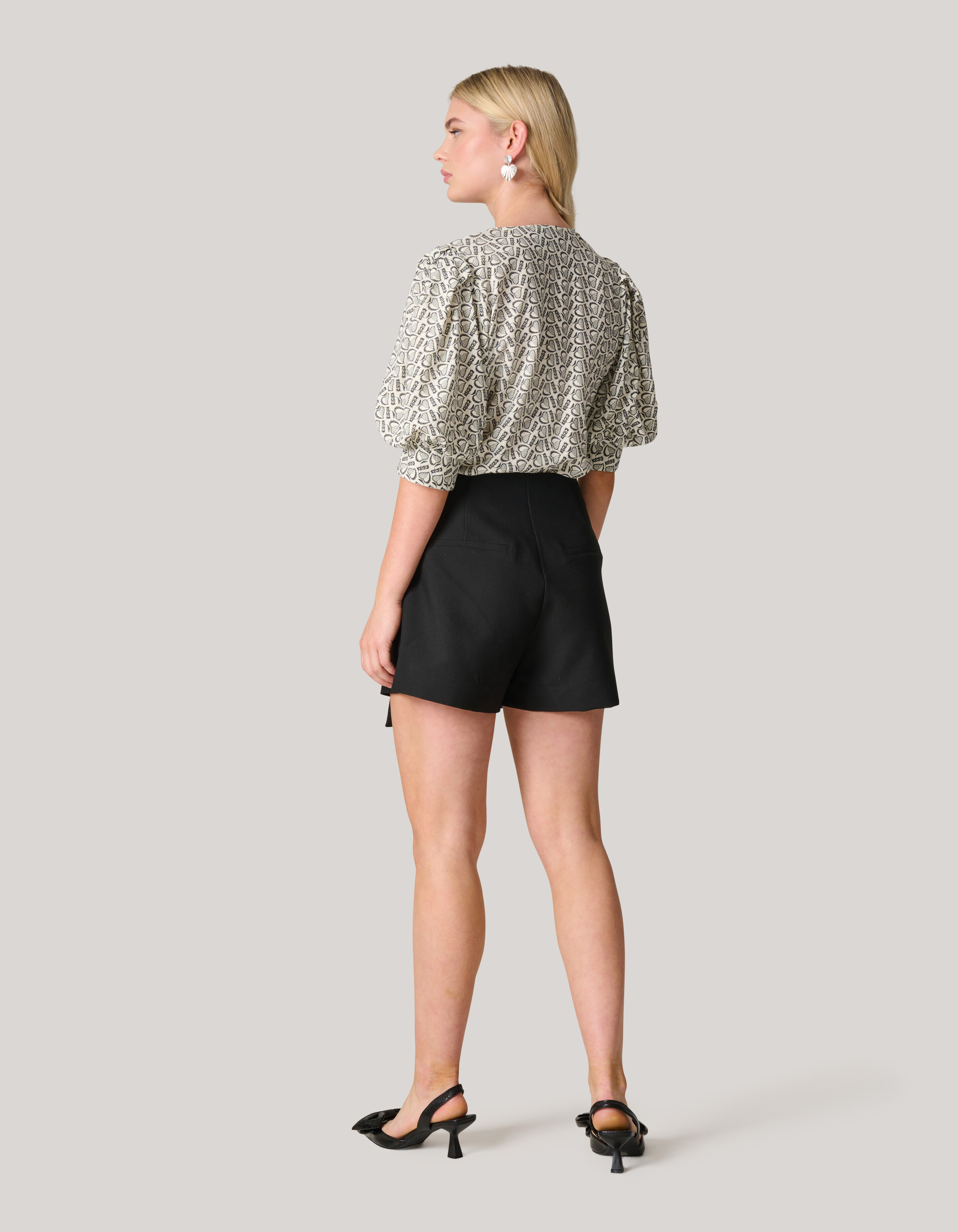 Bedrucktes Herz-Top Wit SHOEBY WOMEN