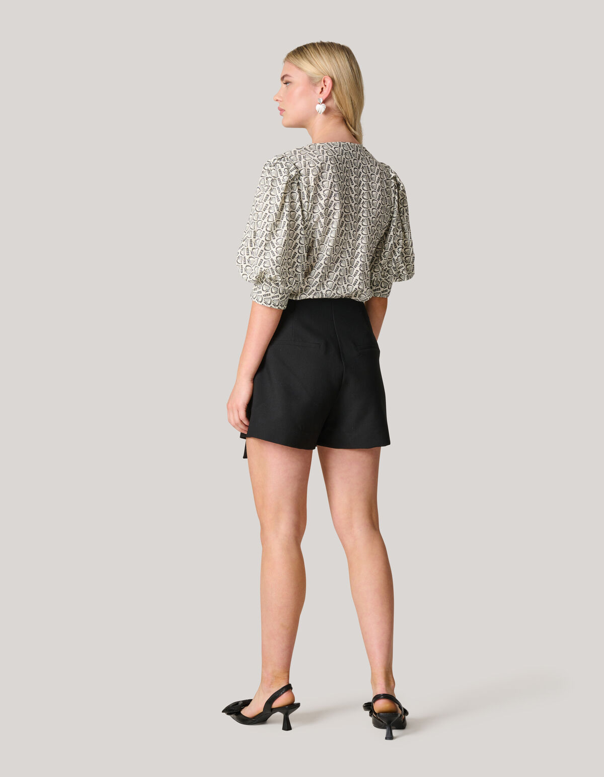 Bedrucktes Herz-Top Wit SHOEBY WOMEN