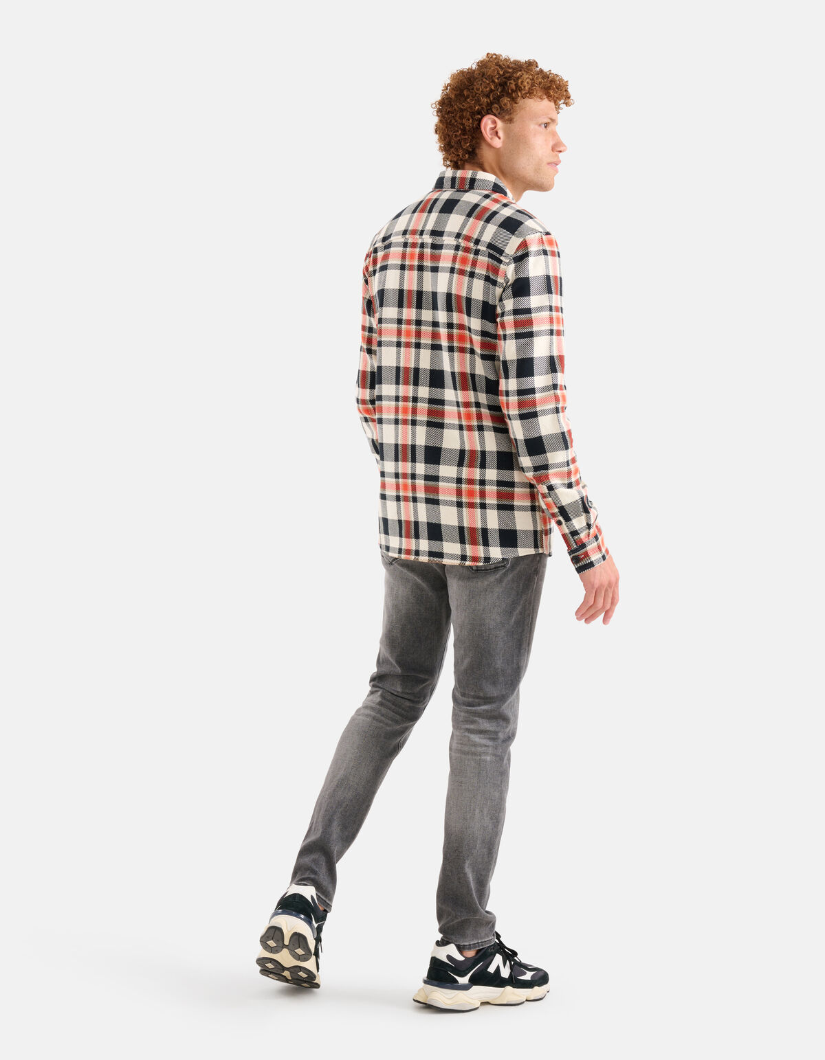 Kariertes Hemd Orange SHOEBY MEN