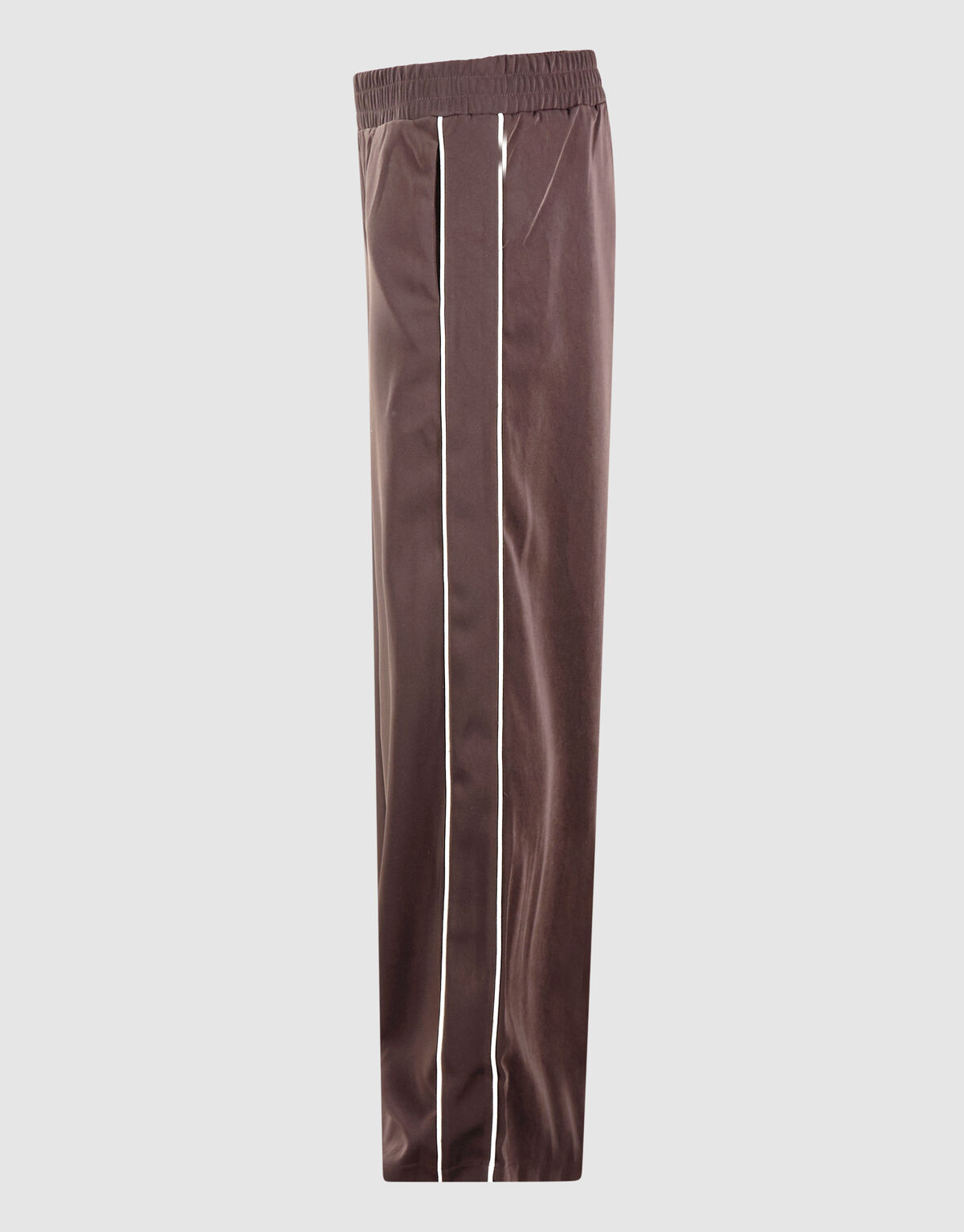 Sporty Piping Wide Leg Fit Hose Dunkelbraun SHOEBY WOMEN