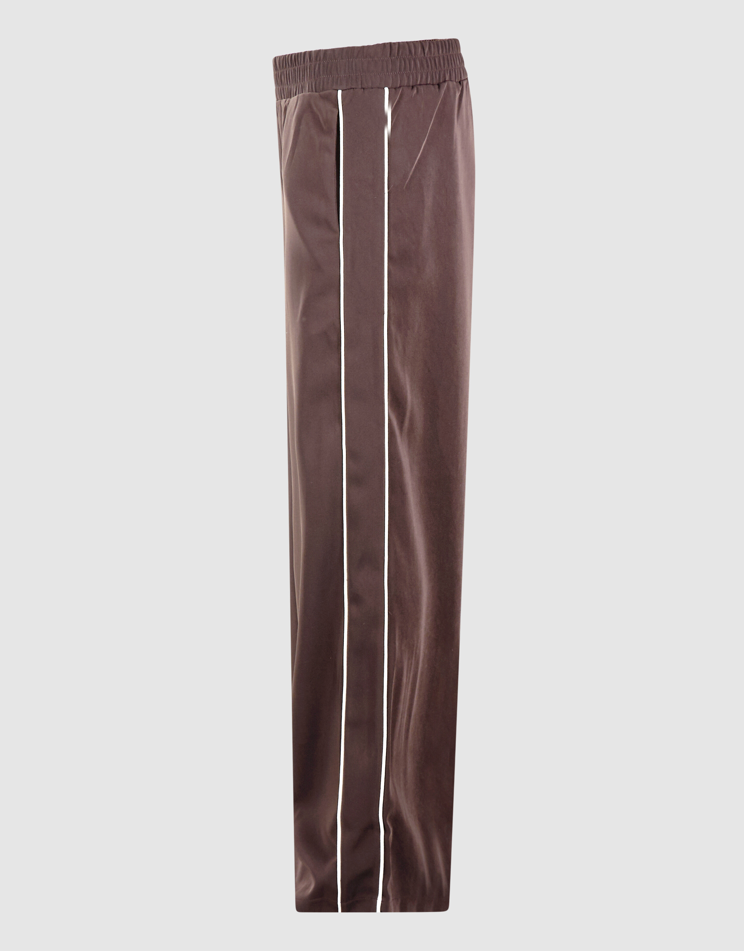 Sporty Piping Wide Leg Fit Hose Dunkelbraun SHOEBY WOMEN