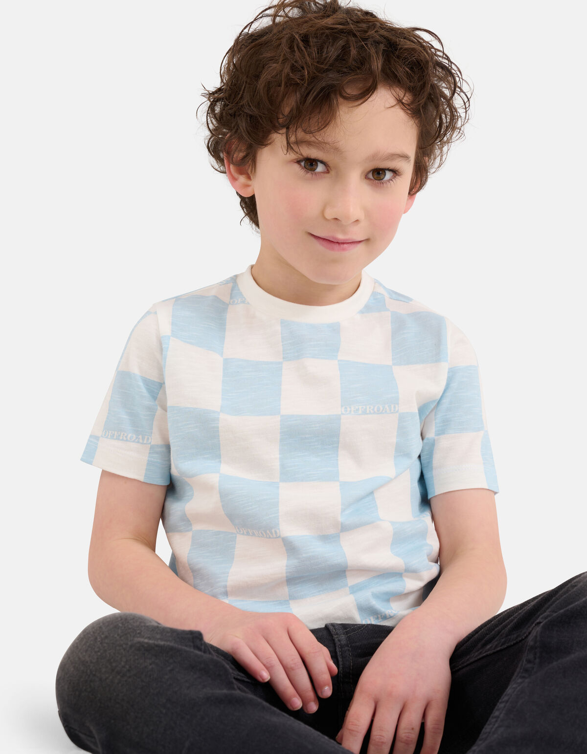 Printed T-shirt Gebroken Wit SHOEBY BOYS