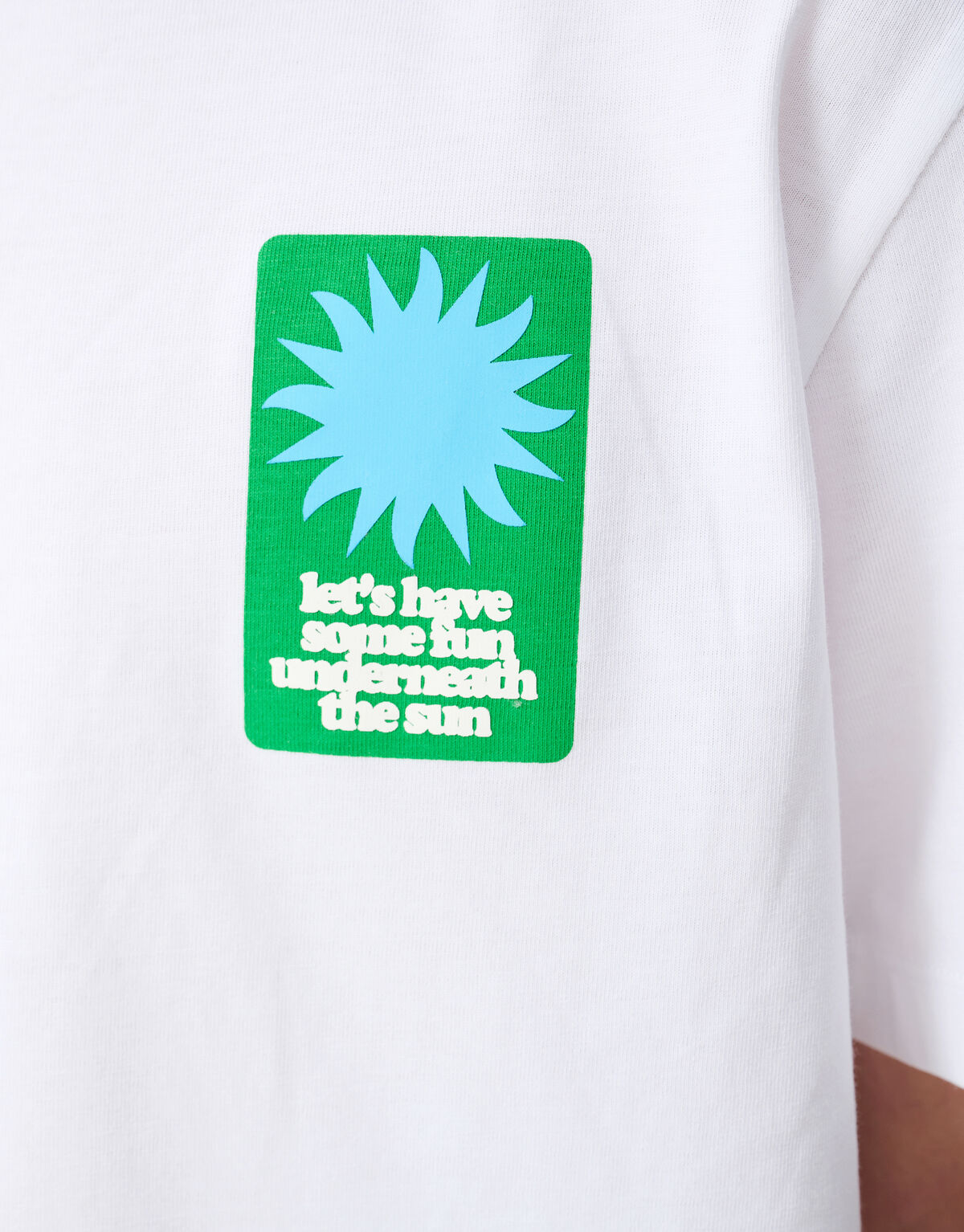 Fun Sun Artwork T-shirt Wit SHOEBY BOYS