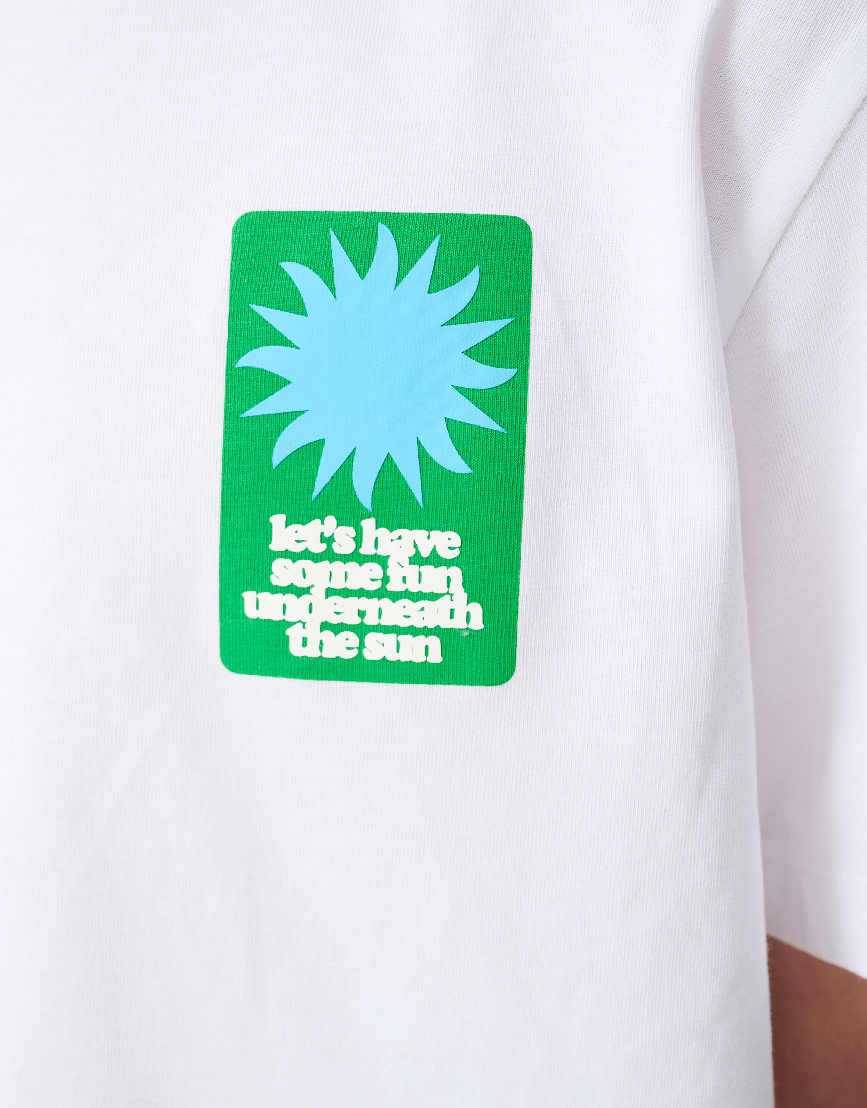 Fun Sun Artwork T-shirt Wit SHOEBY BOYS