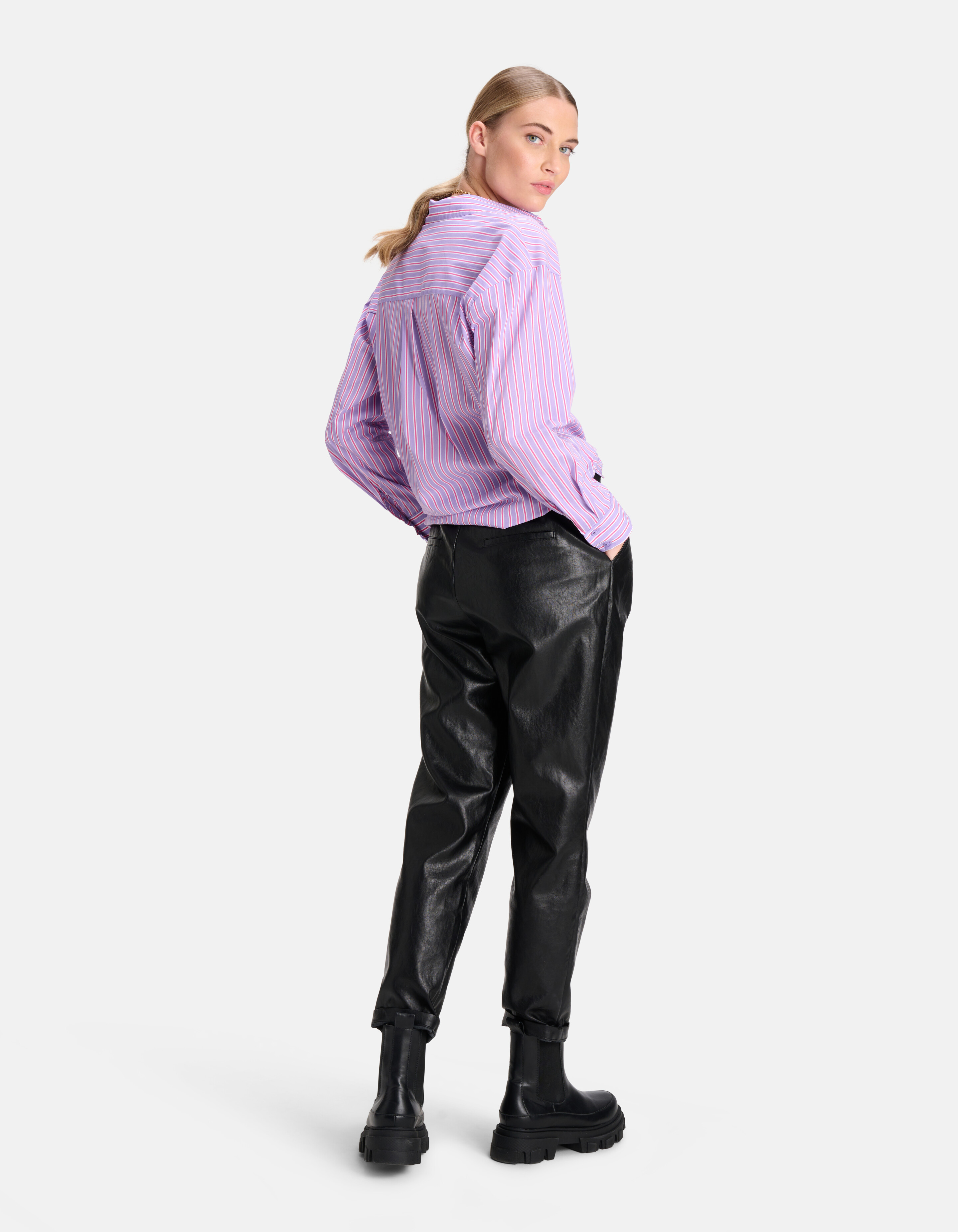 Gestreifte Bluse Lila SHOEBY WOMEN
