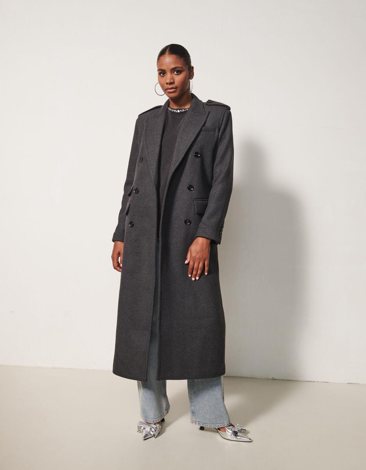 Lange Jacke Dunkelgrau von Fred SHOEBY WOMEN