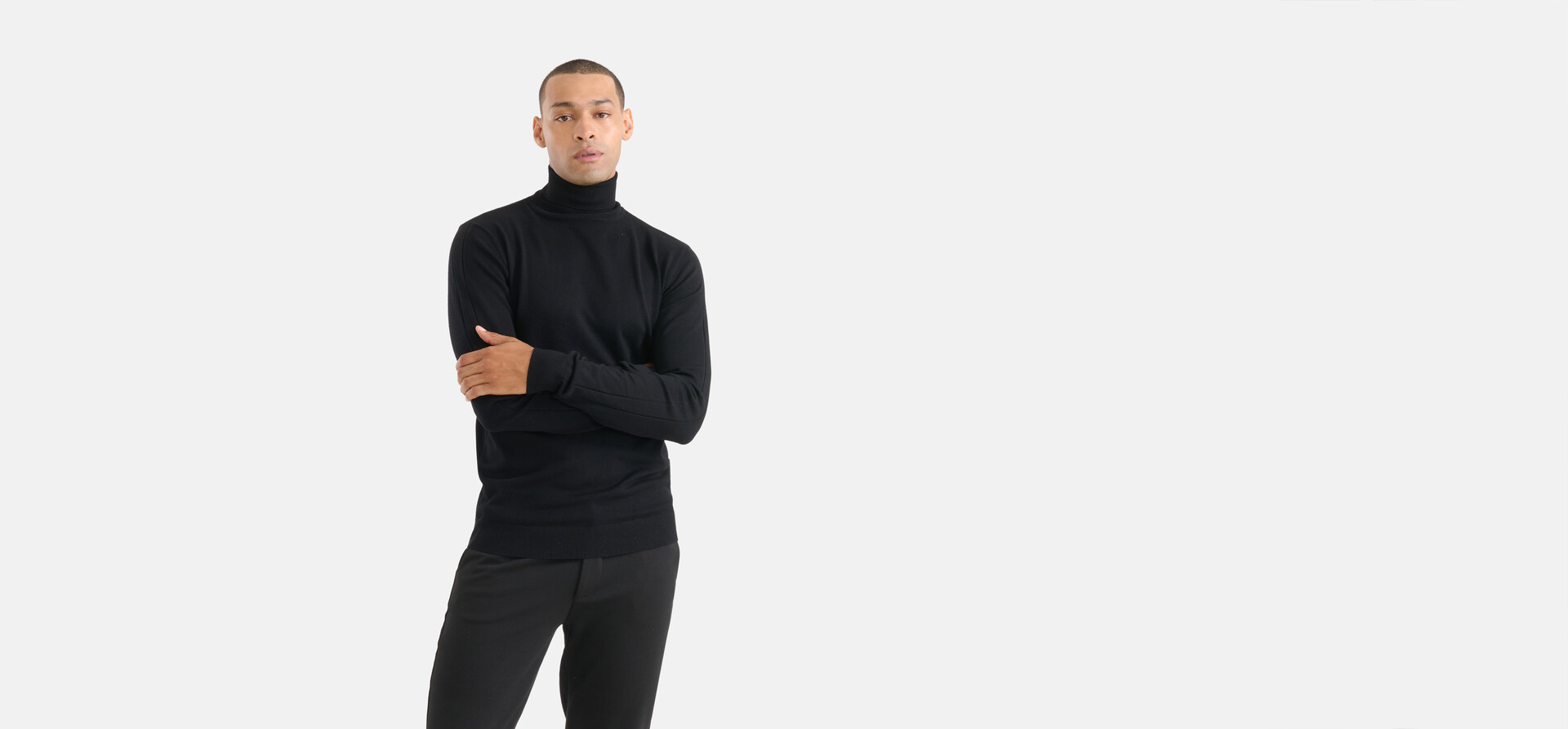 Rollkragenpullover Schwarz SHOEBY MEN
