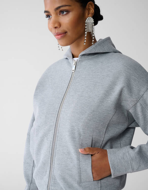 Oversized-Strickjacke Hellgrau By Fred SHOEBY WOMEN