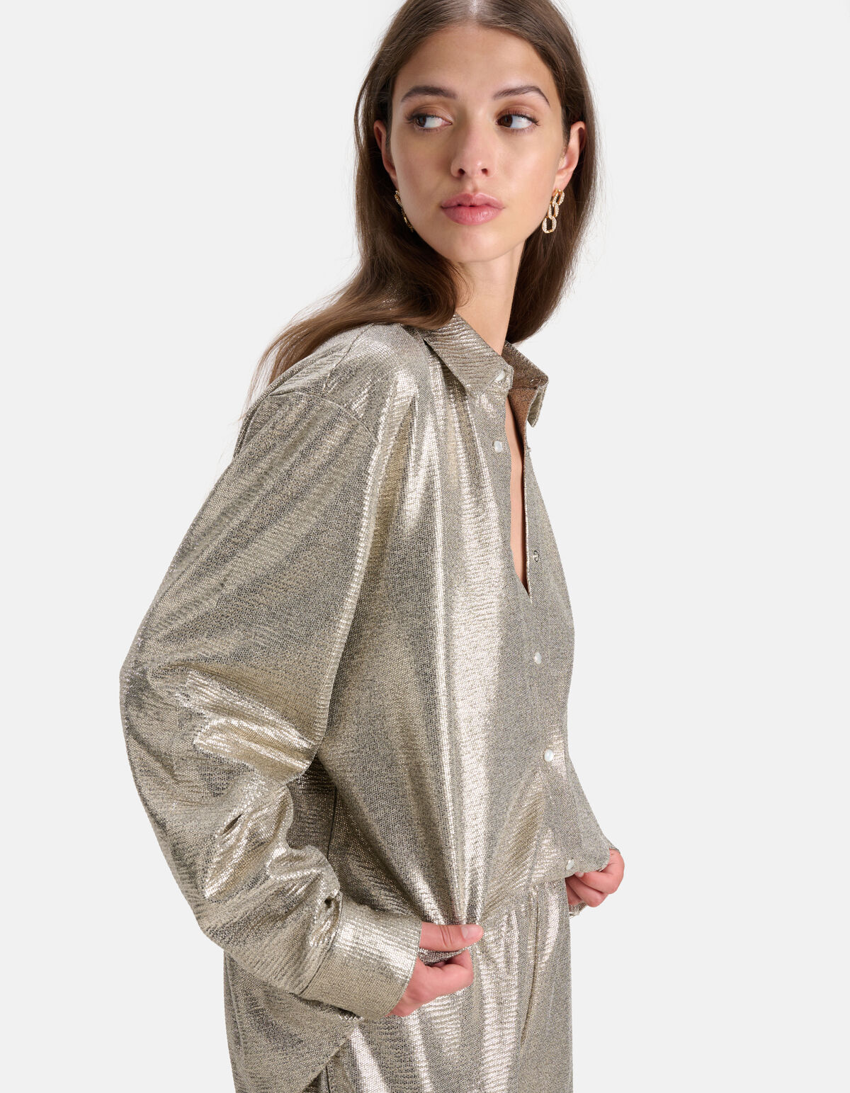 Scharlachrote Silberbluse SHOEBY WOMEN