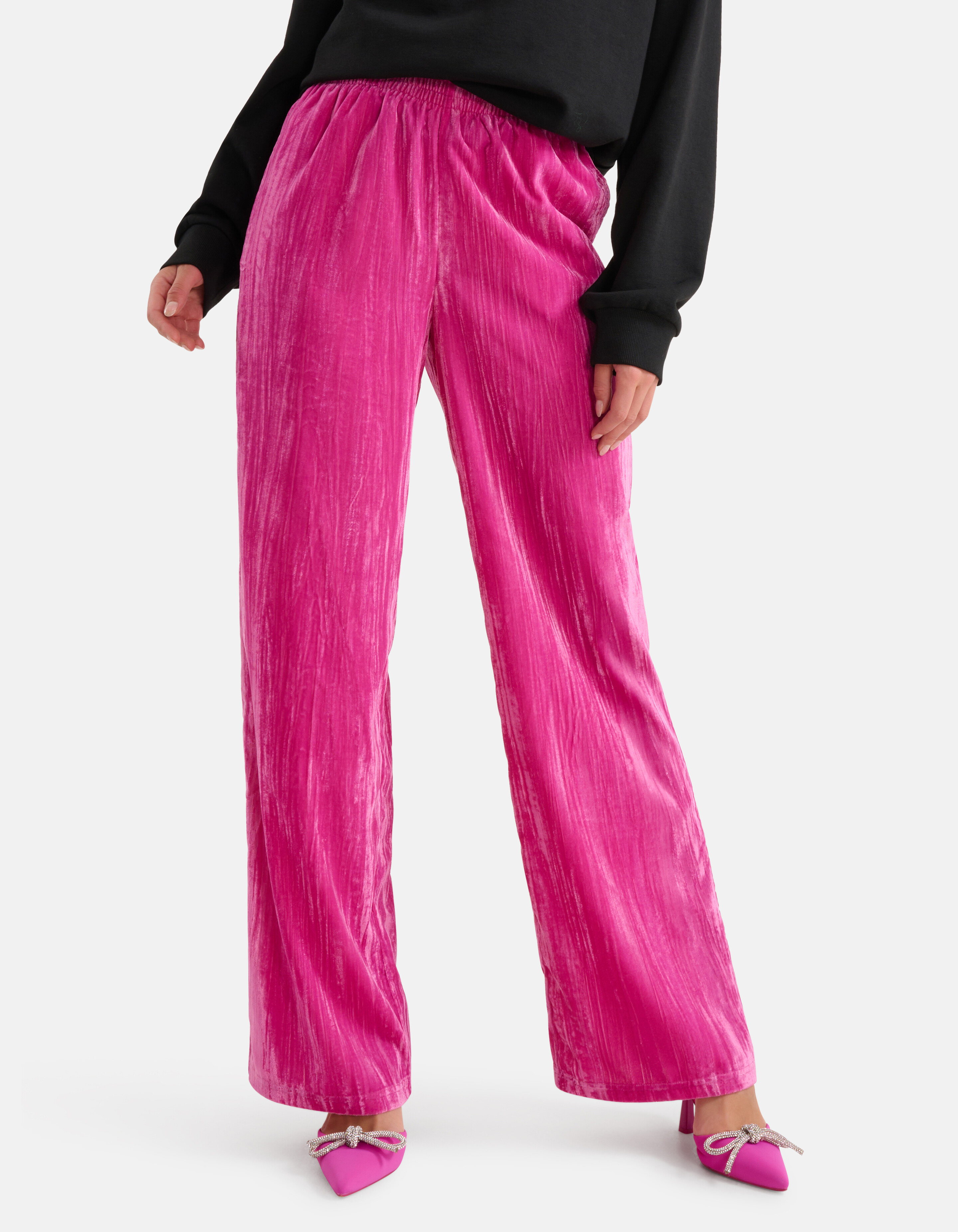 Velvet Broek Roze By Lizzy SHOEBY WOMEN