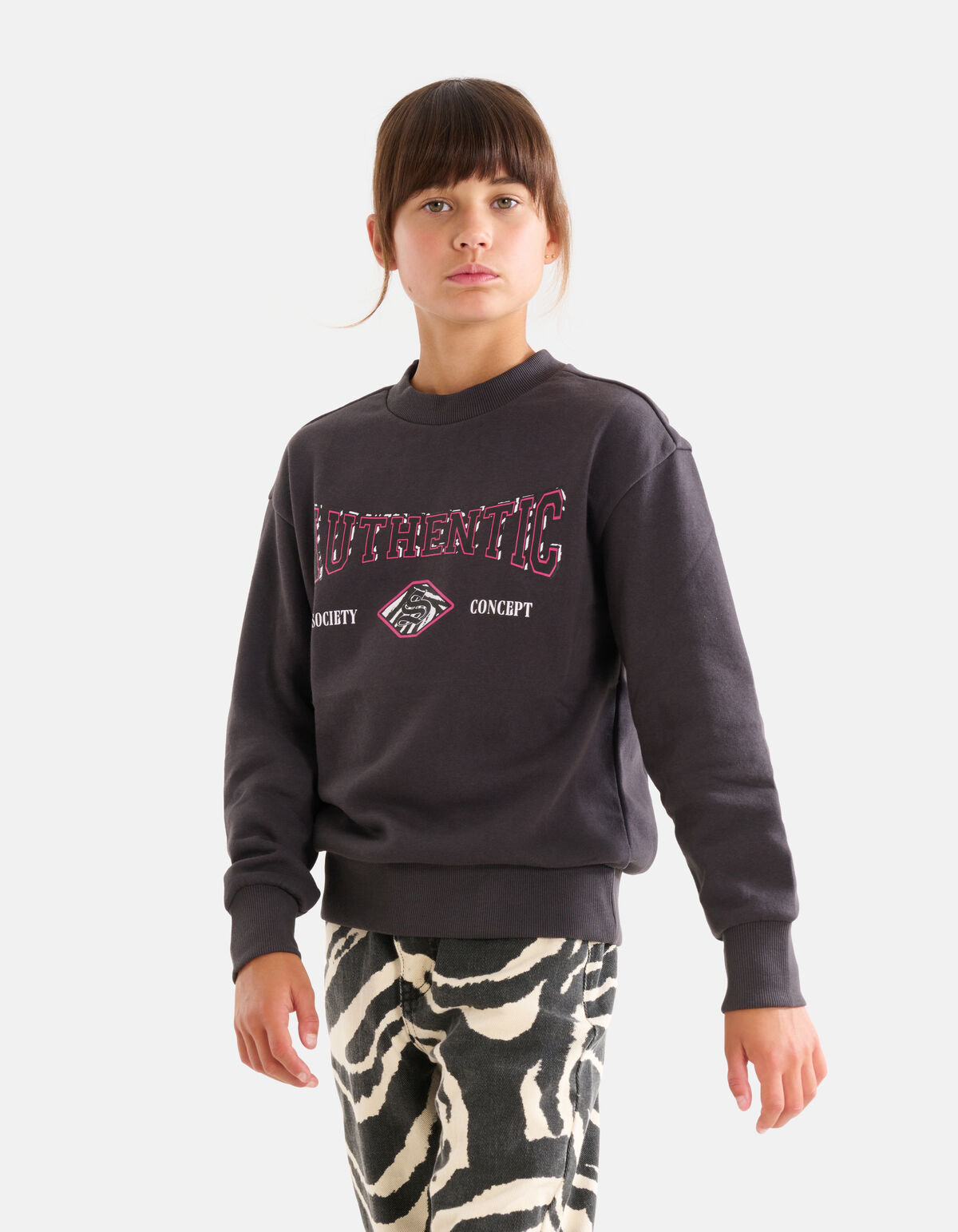Artwork Pullover Dunkelgrau SHOEBY GIRLS