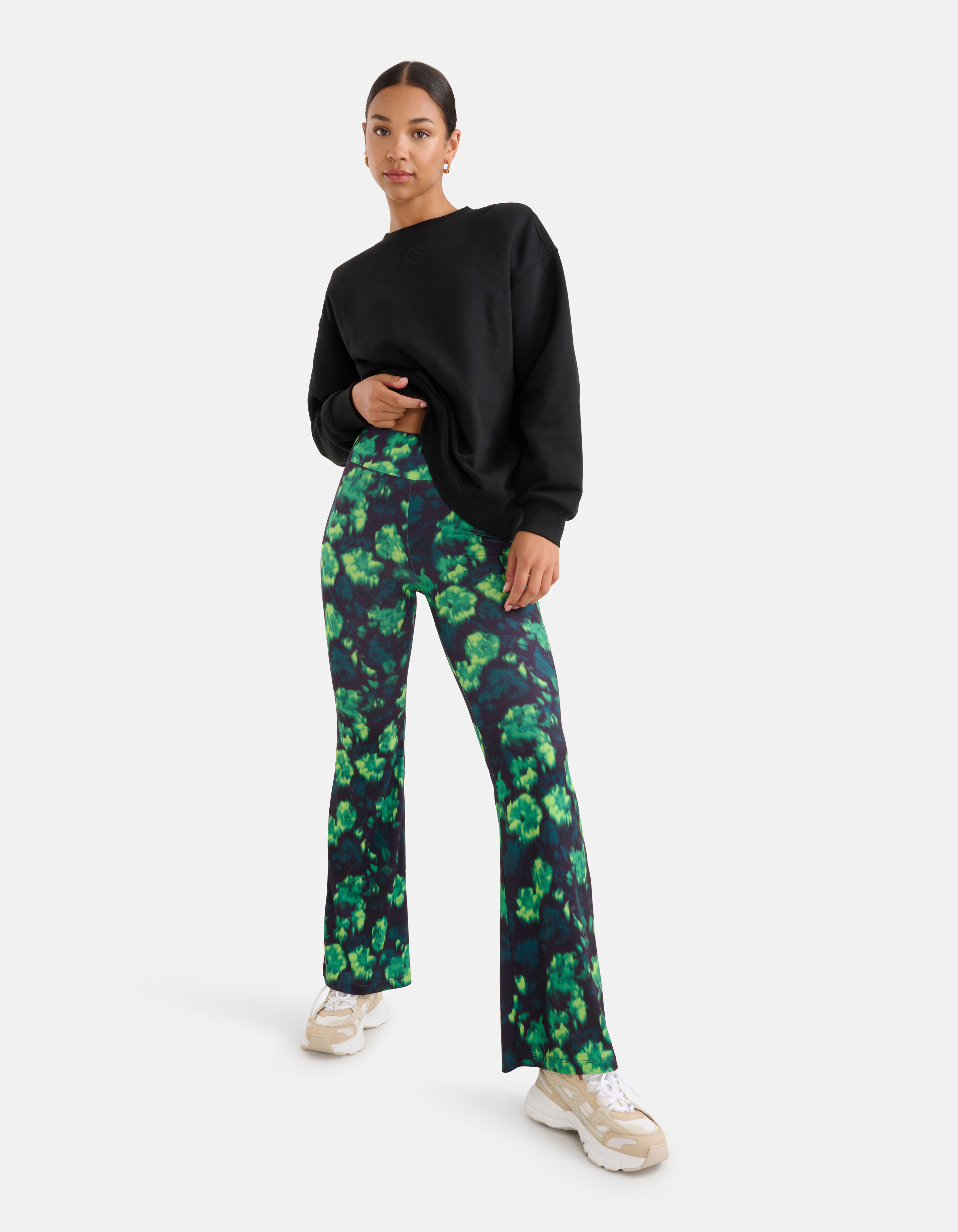 Flared Broek Groen SHOEBY WOMEN