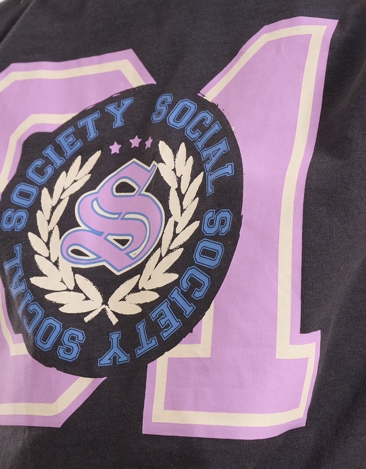 Artwork T-shirt Donkergrijs SHOEBY GIRLS