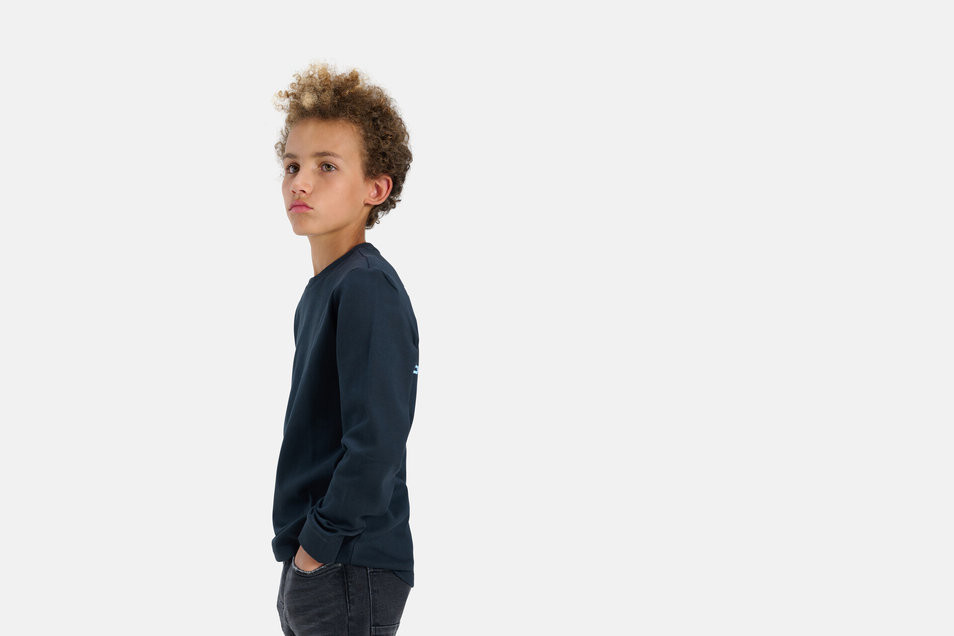 Langarm-T-Shirt Dunkelgrau SHOEBY BOYS
