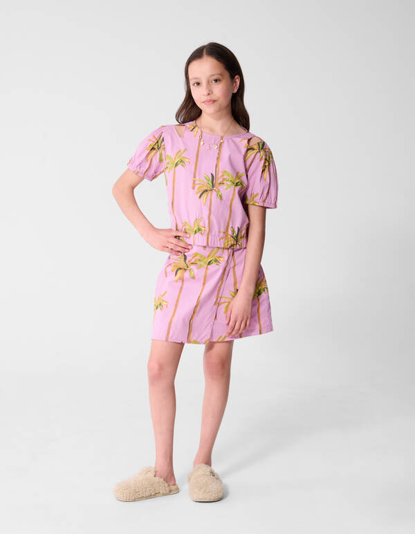 Palm Pailletten Top Helllila SHOEBY GIRLS