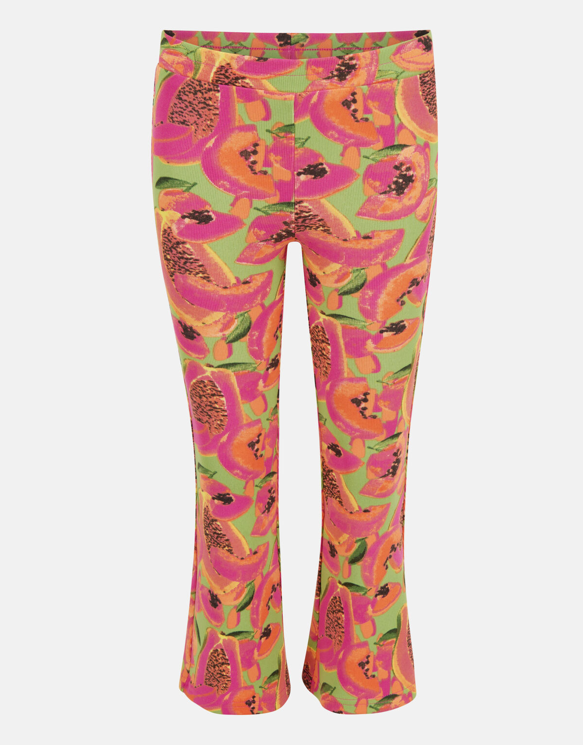 Fruit Rib Flared Legging Grün SHOEBY GIRLS