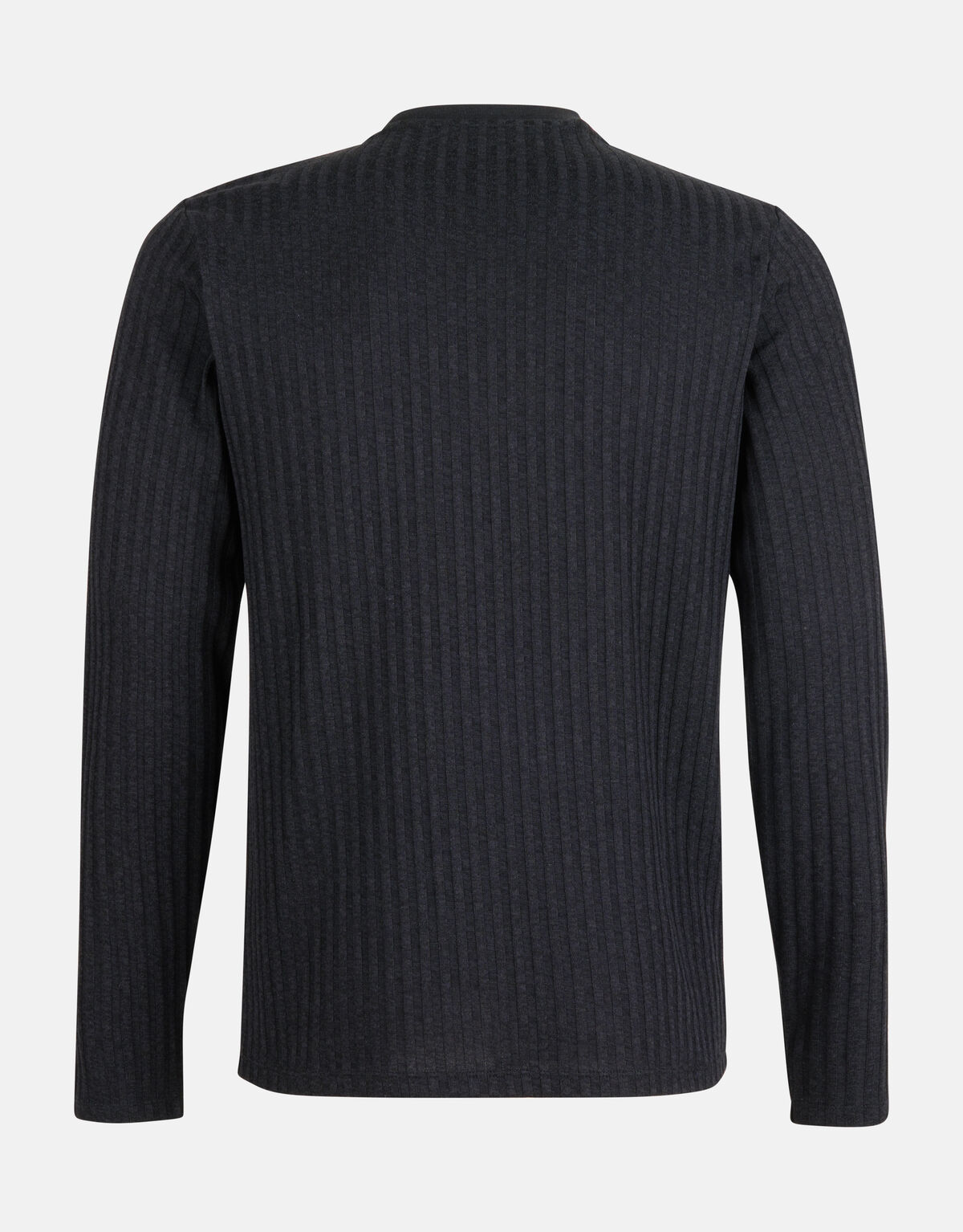 Rippen-T-Shirt Schwarz SHOEBY MEN