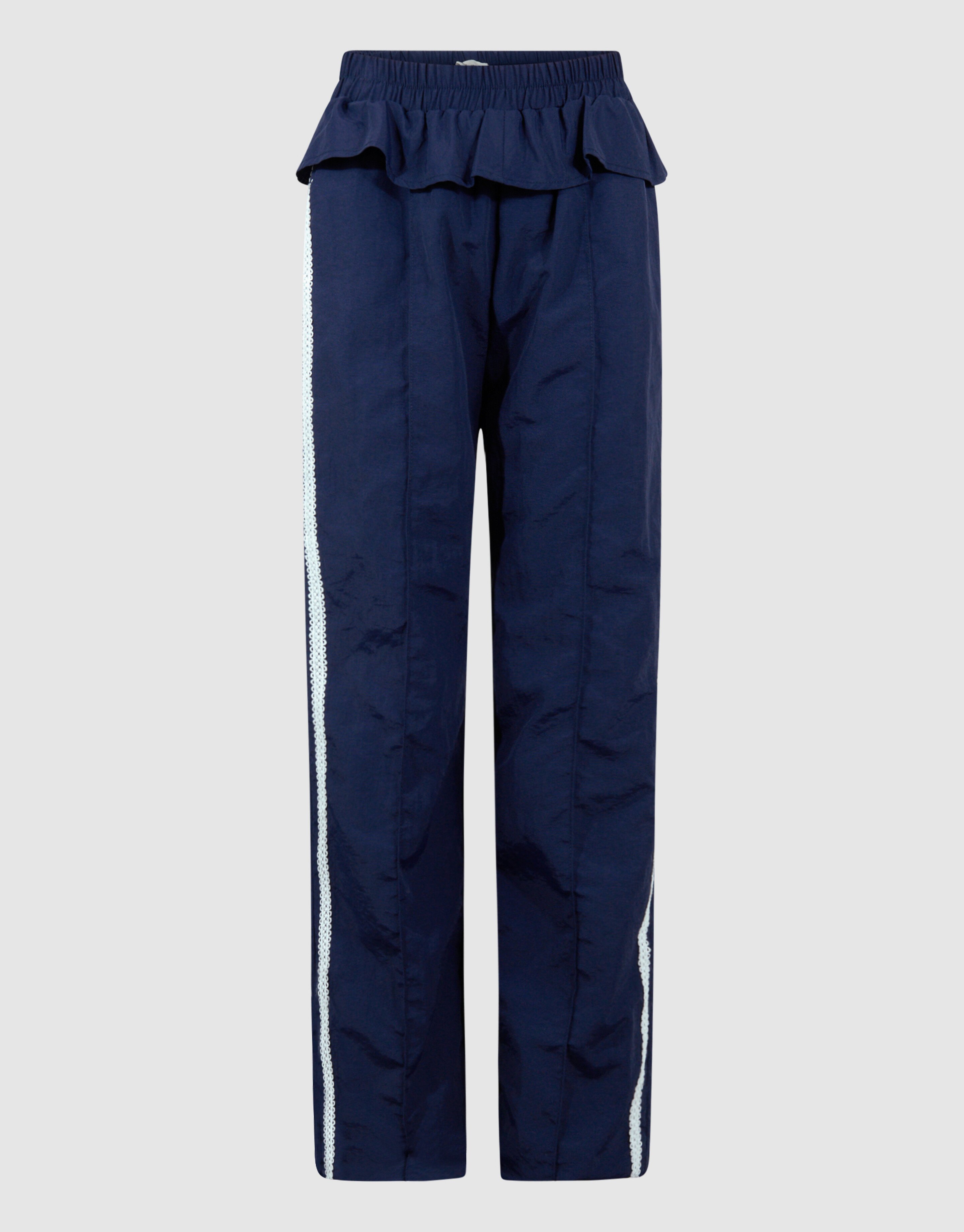 R&uuml;schen-Hose mit weitem Bein Dunkelblau SHOEBY GIRLS