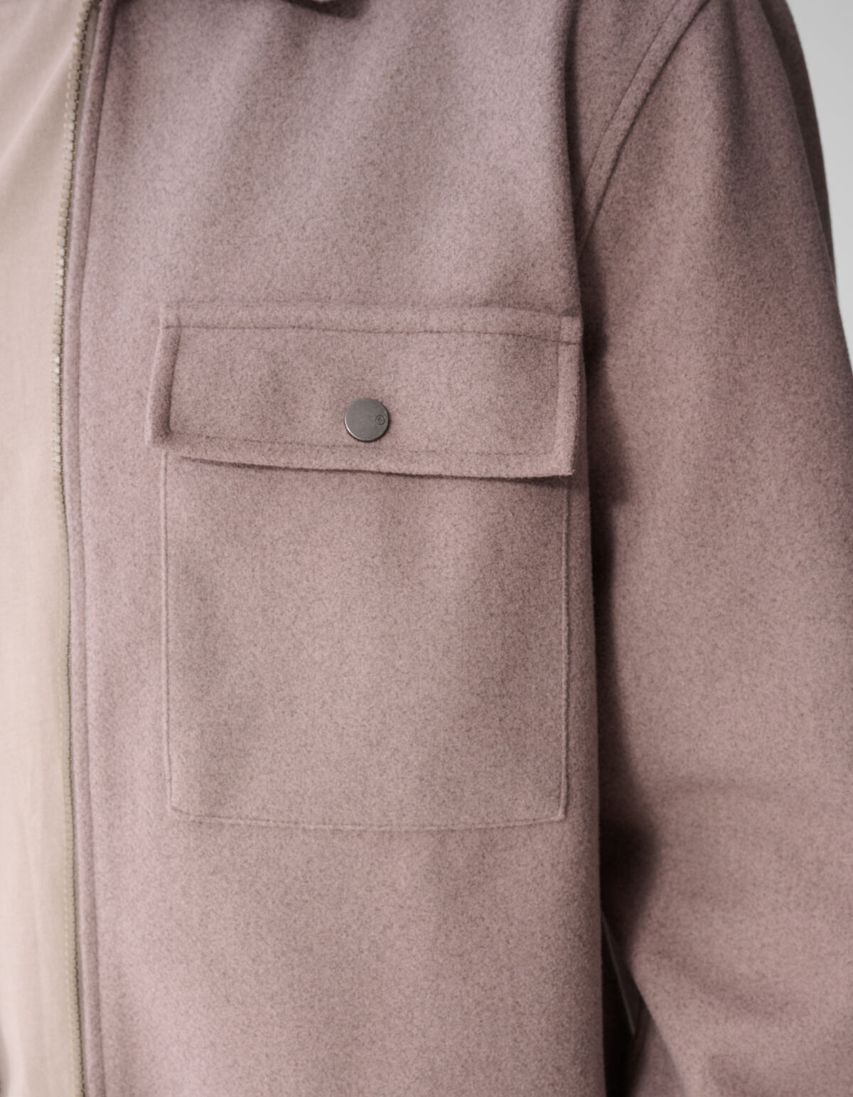 Soft Zip Overshirt Hellbraun SHOEBY MEN