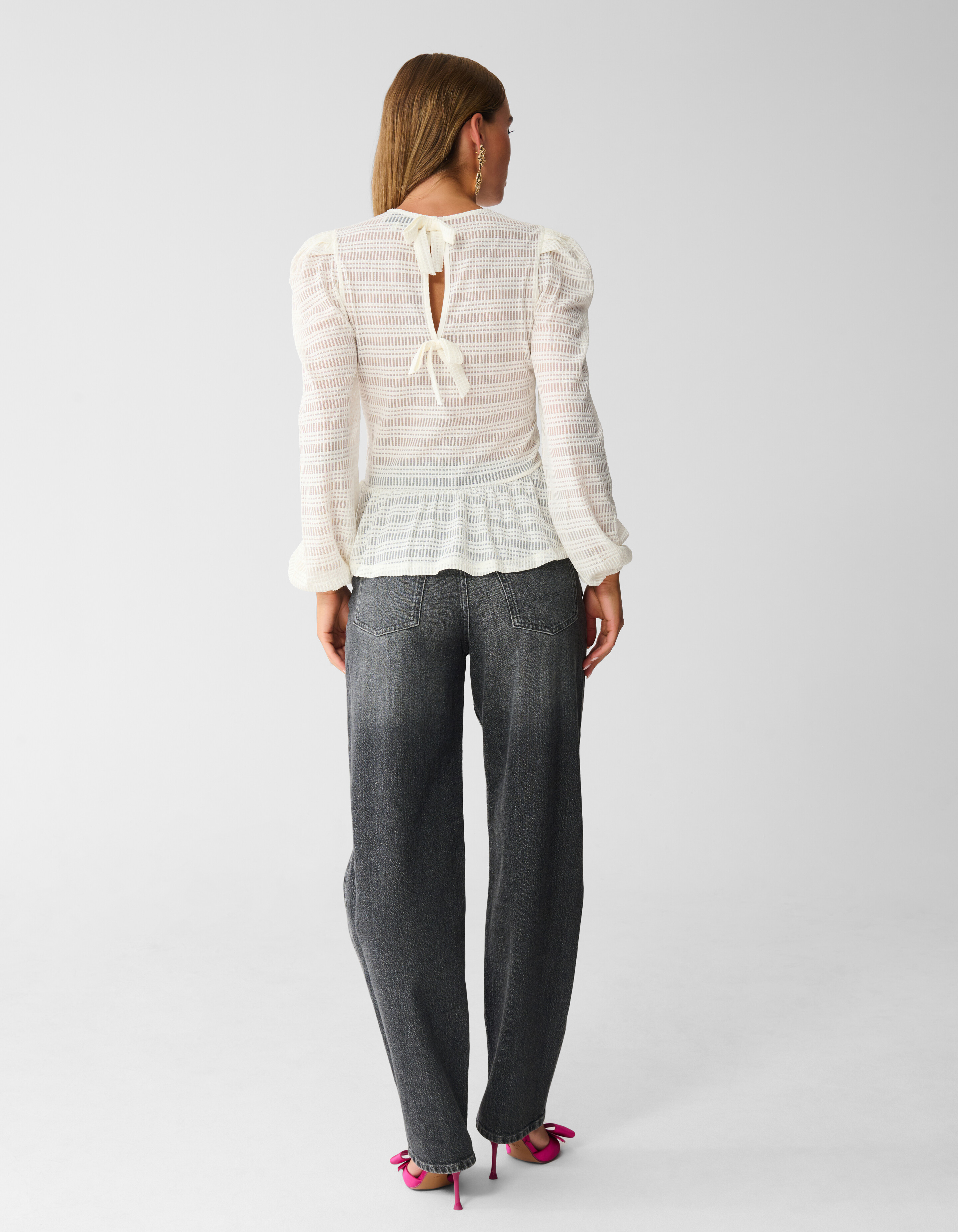 Bluse mit Maschenstruktur Off White SHOEBY WOMEN