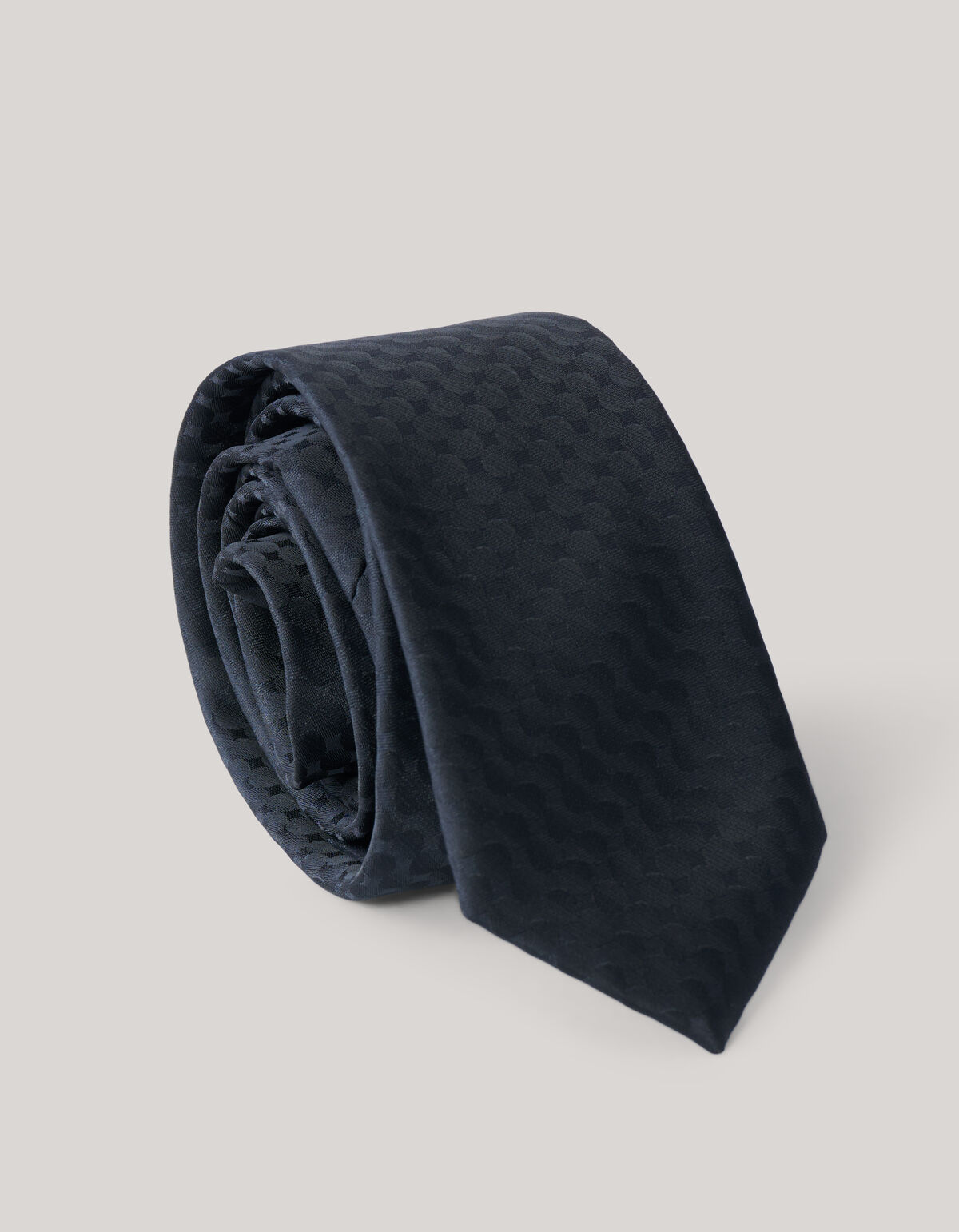 Textured Necktie Black SHOEBY ACCESSOIRES