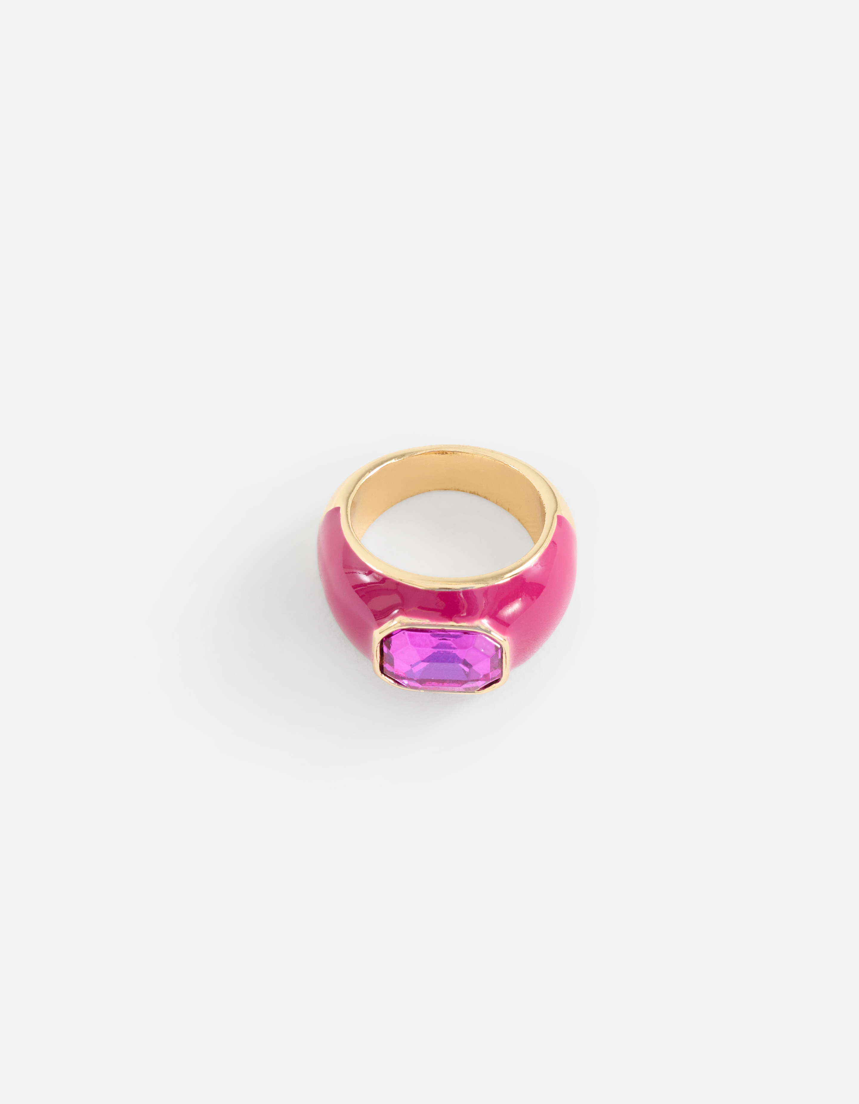 Farbiger Stein Ring Rosa SHOEBY ACCESSOIRES