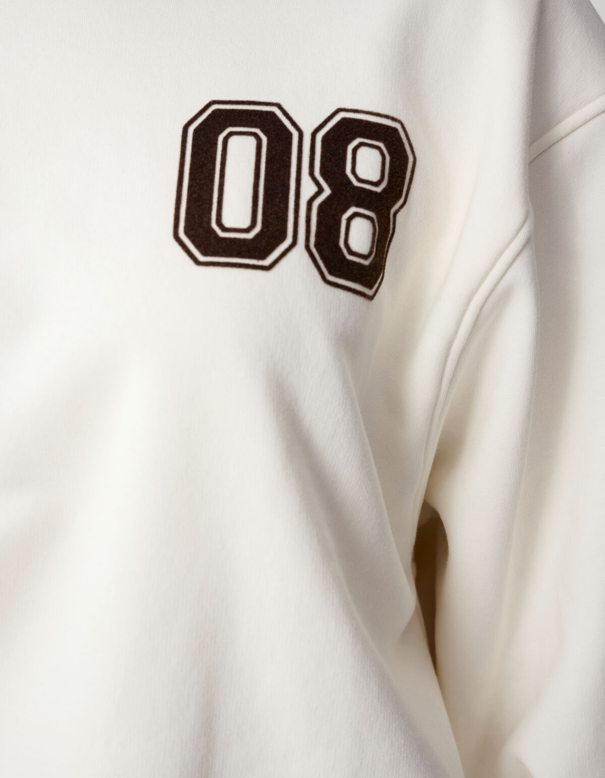 Varsity-Cord-Pullover Gebrochenes Wei&szlig; SHOEBY WOMEN