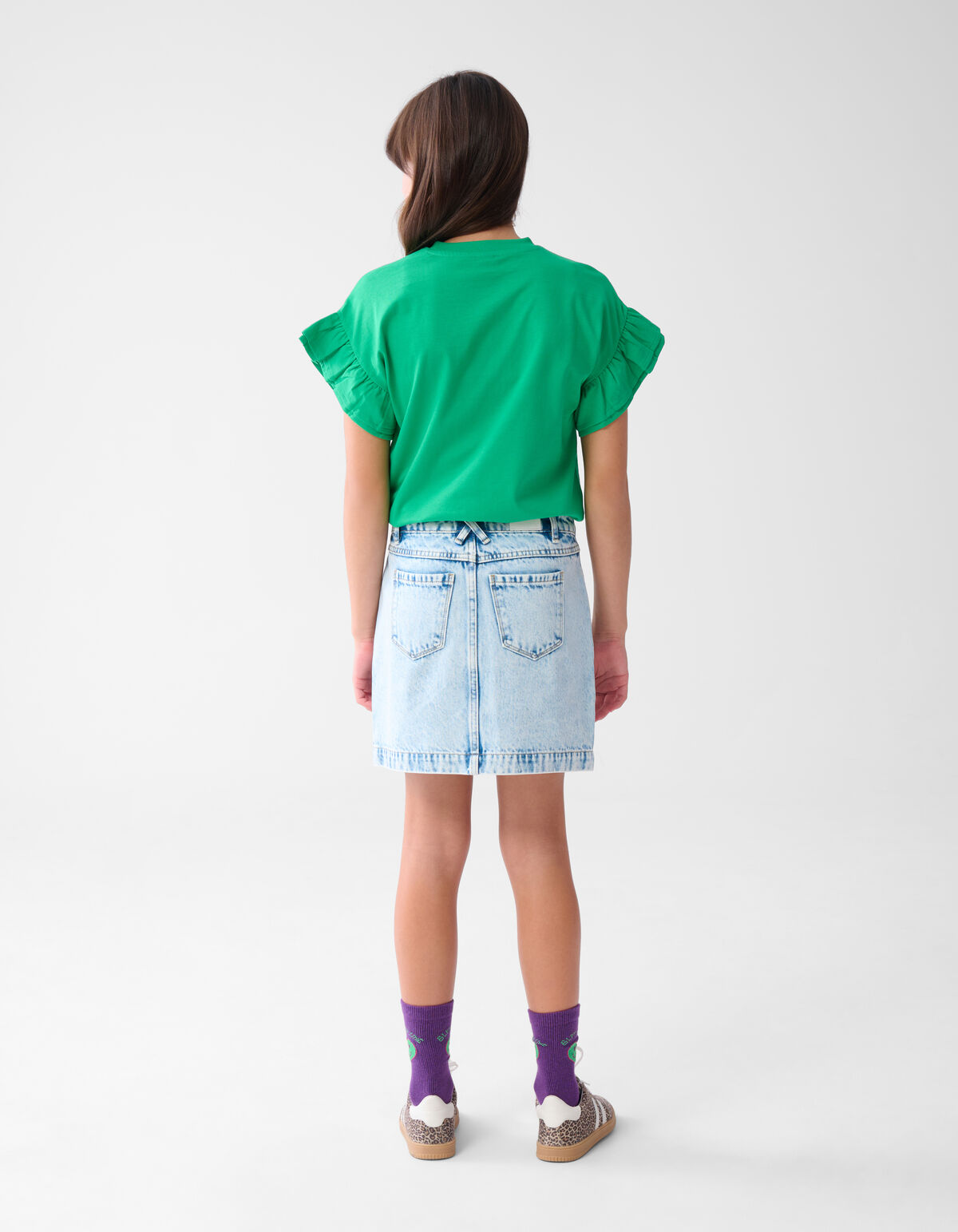Rüschen-T-Shirt Grün SHOEBY GIRLS