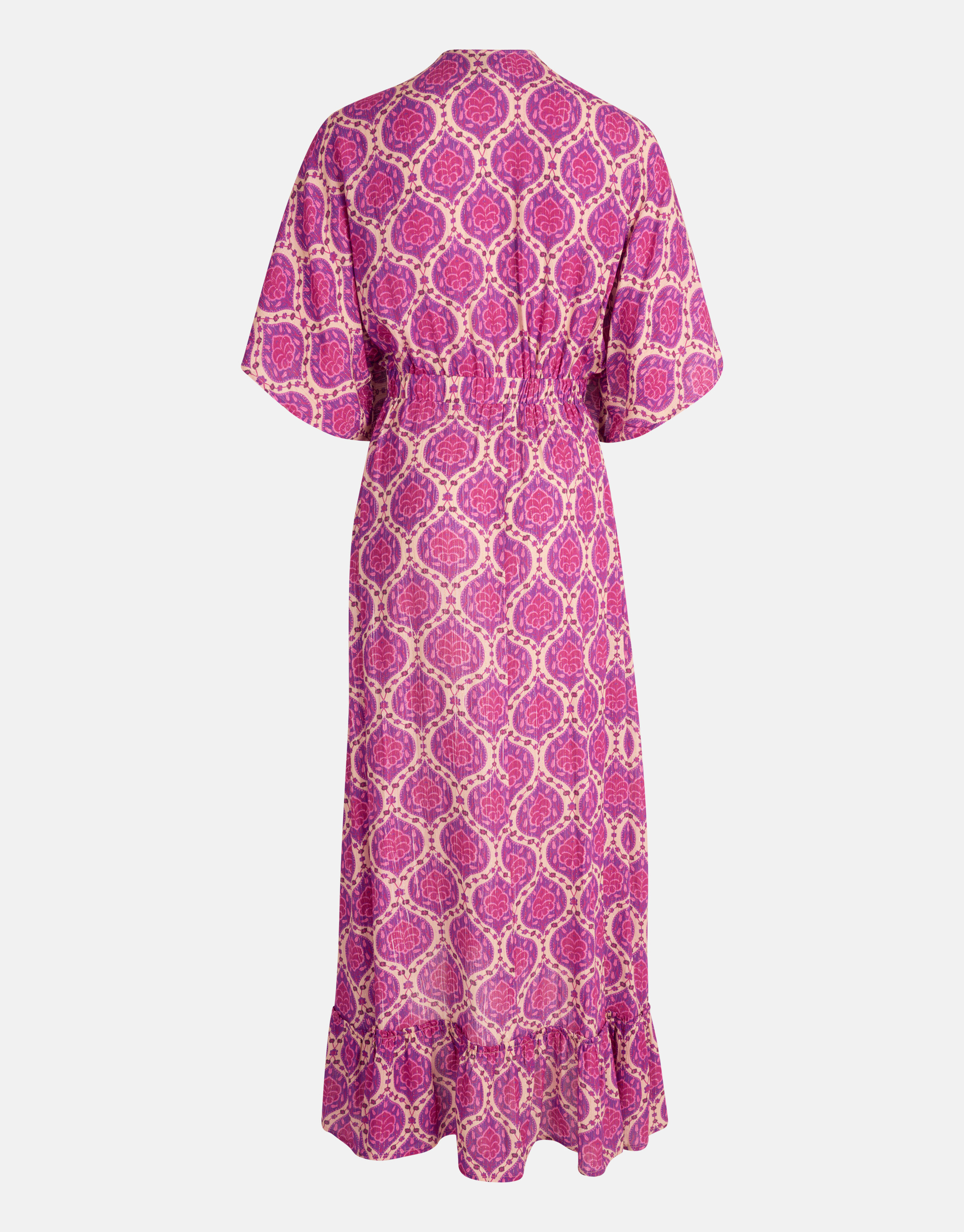Grafik Lurex Maxikleid Lila SHOEBY WOMEN