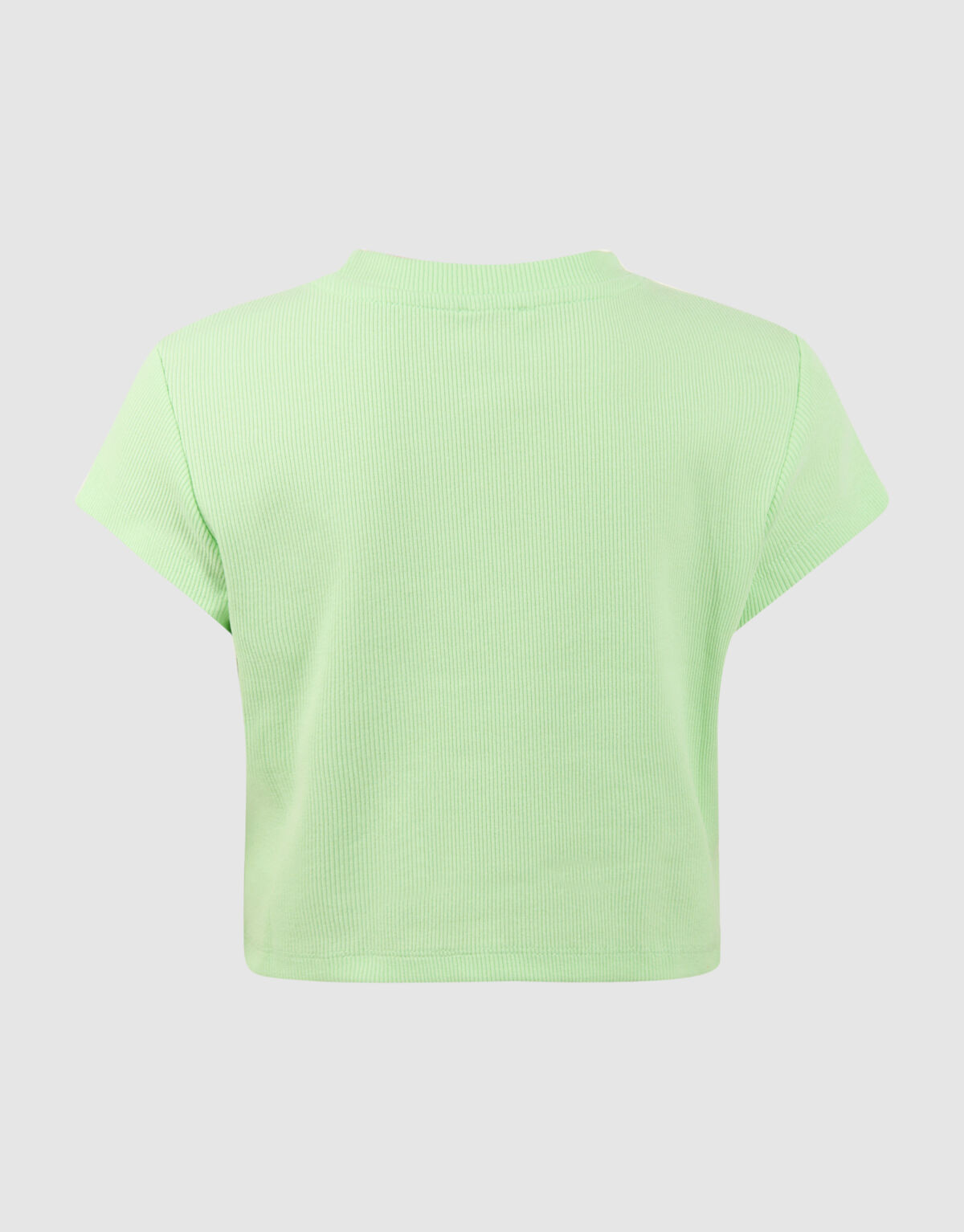 Gerippter Banana Crop Top Hellgr&uuml;n SHOEBY GIRLS