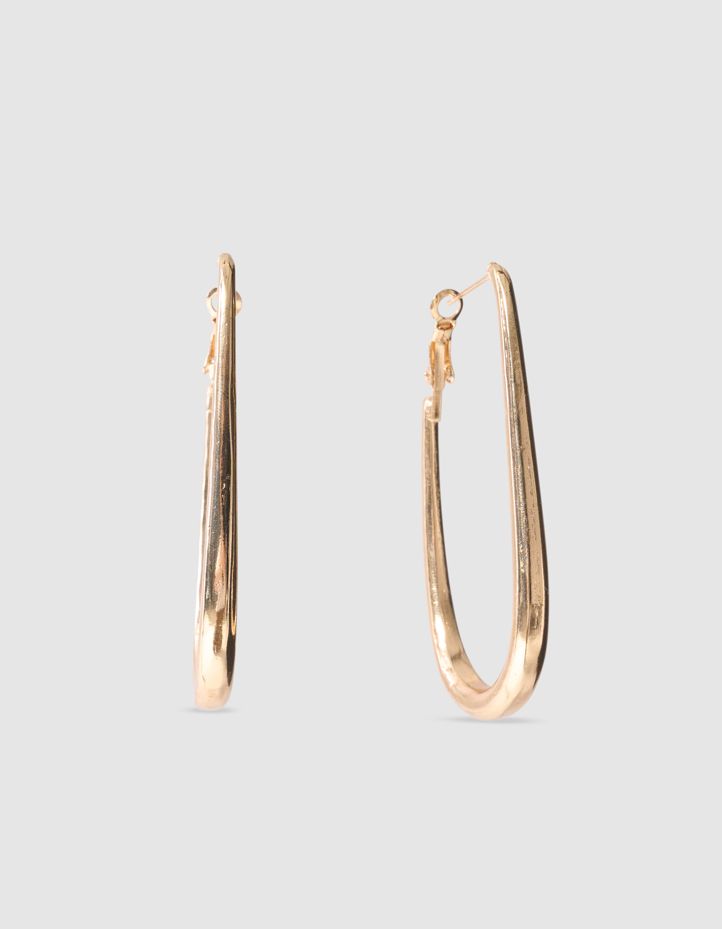 Rounded Square Ohrringe Gold SHOEBY ACCESSOIRES