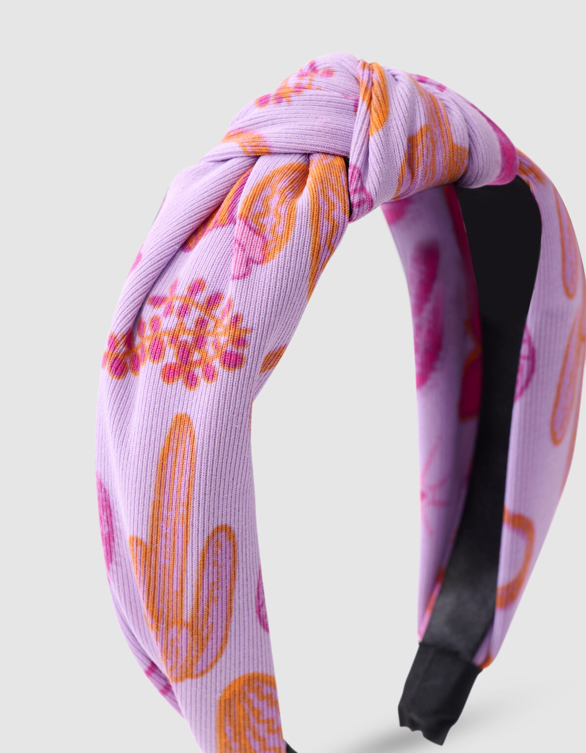 Bedrucktes Kaktus-Haarband Hellviolett SHOEBY ACCESSOIRES