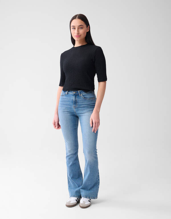 Crinkle Top Schwarz SHOEBY WOMEN