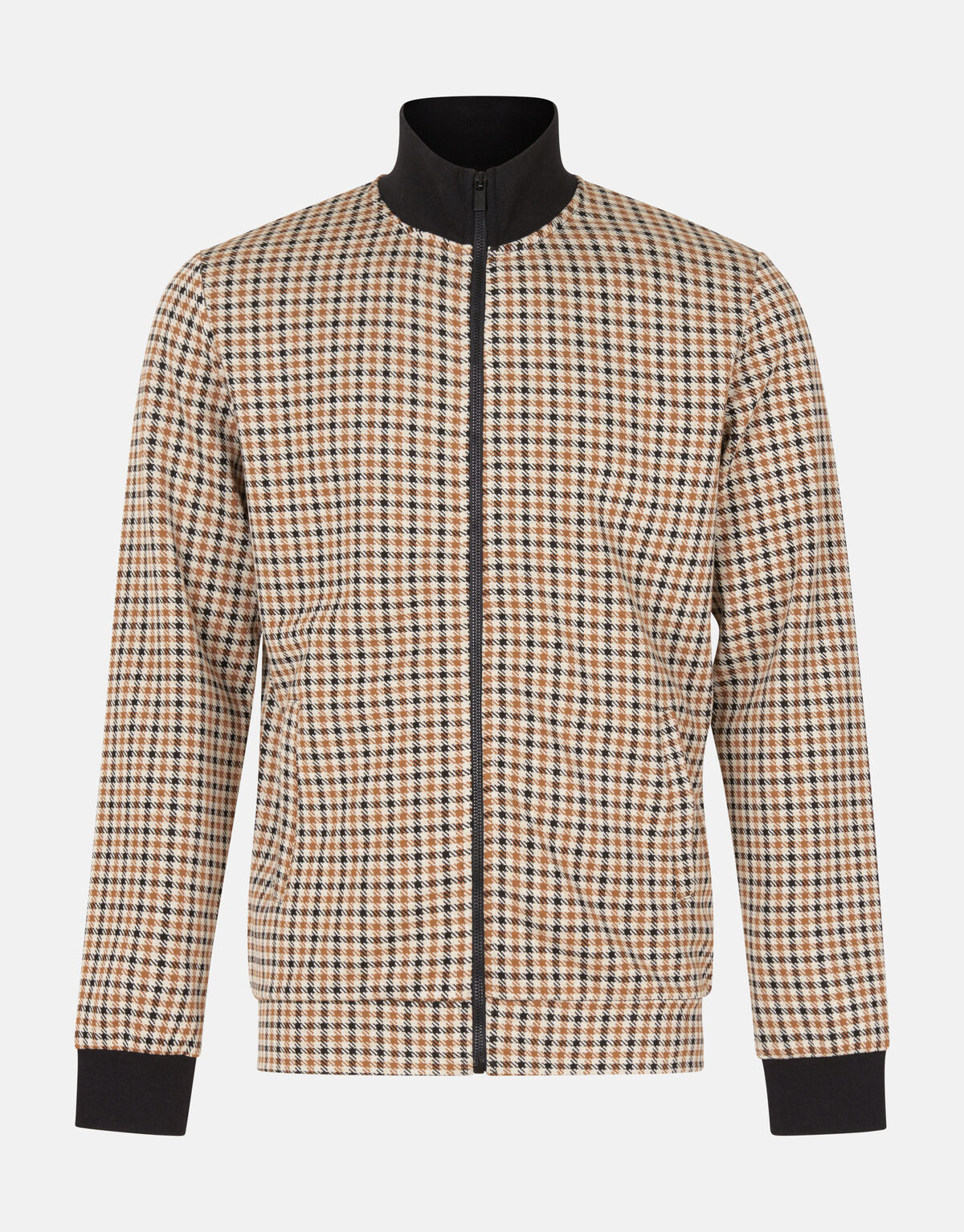 Karierte Strickjacke Braun SHOEBY MEN