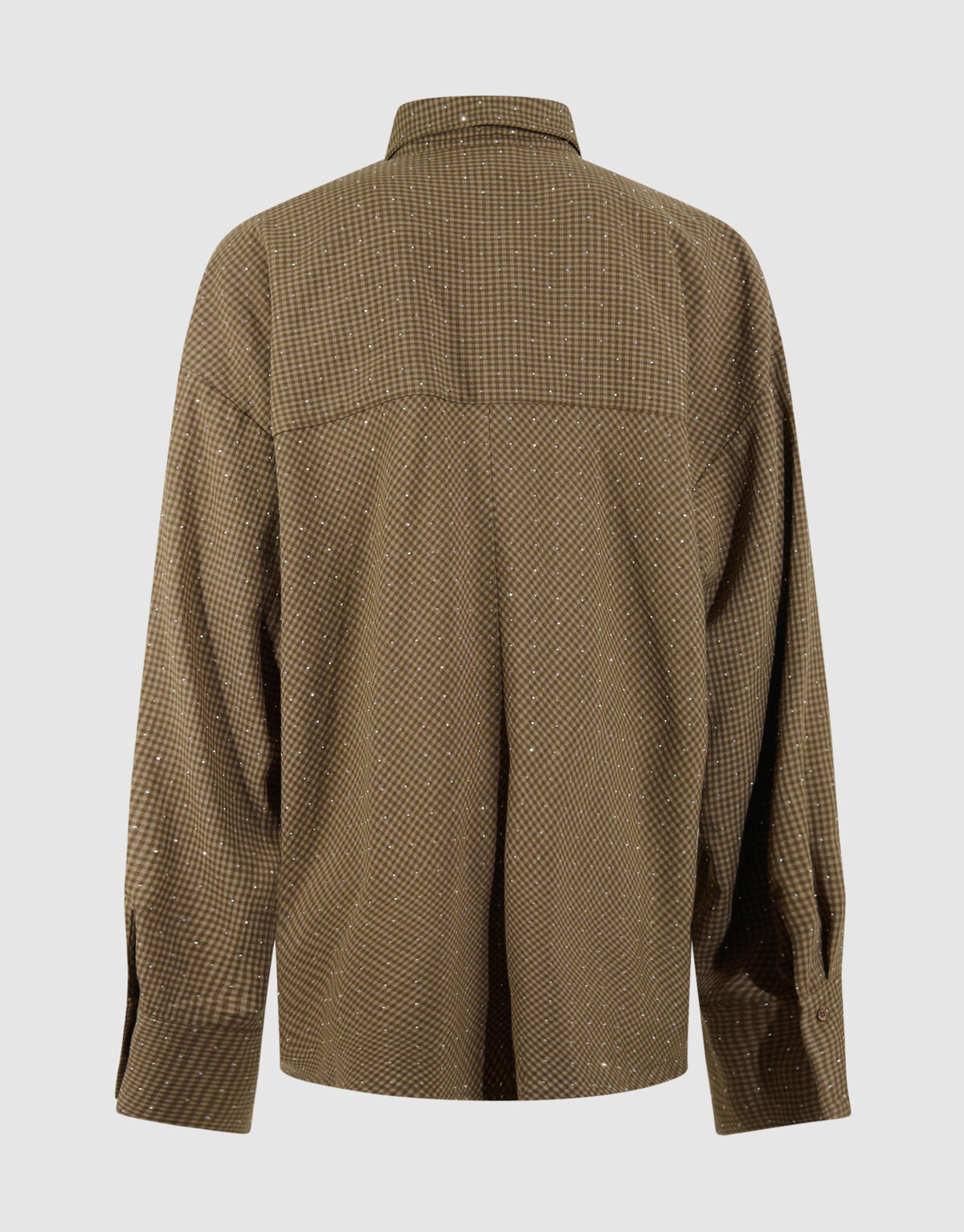 &Uuml;bergr&ouml;&szlig;en Rauten Strass Bluse Braun SHOEBY WOMEN