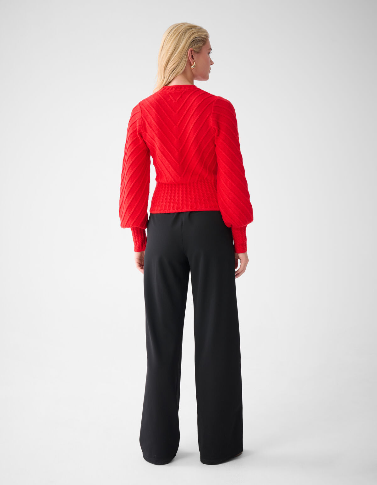 Diagonaler Pullover Rot SHOEBY WOMEN