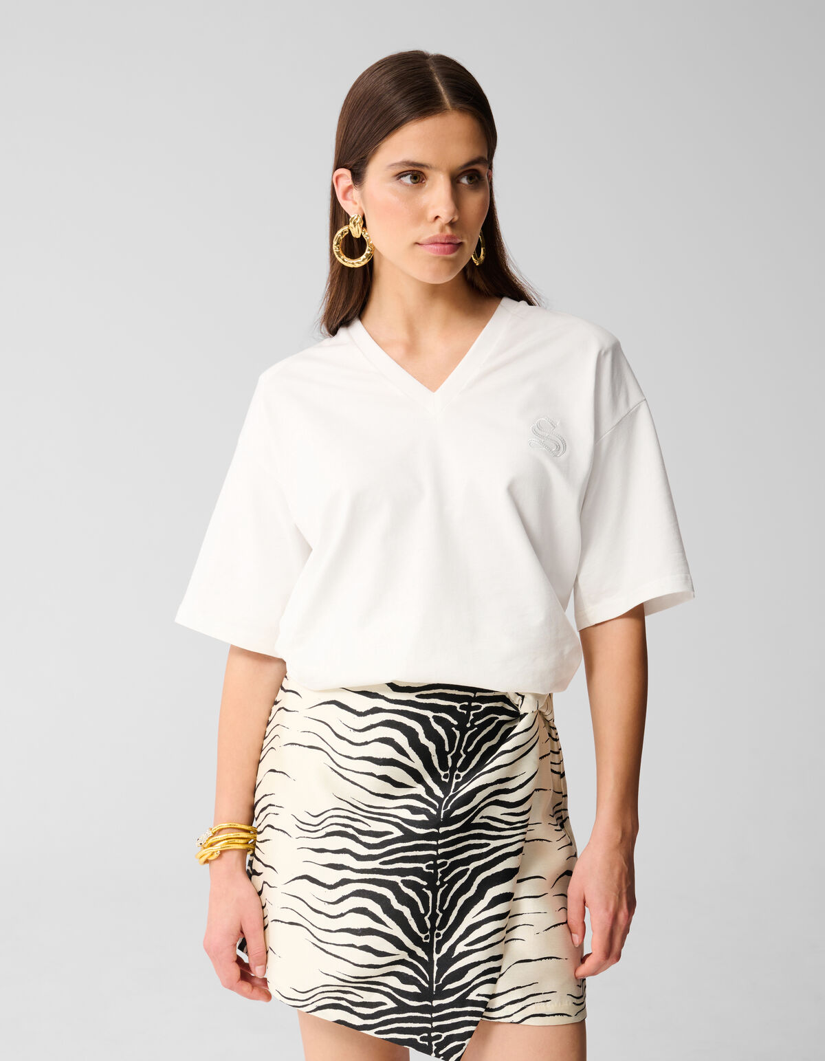 Übergroßes Logo-T-Shirt Weiß SHOEBY WOMEN