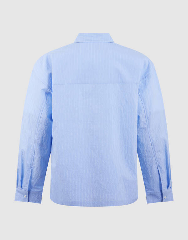 Relaxed Fit Nadelstreifenhemd Hellblau SHOEBY MEN