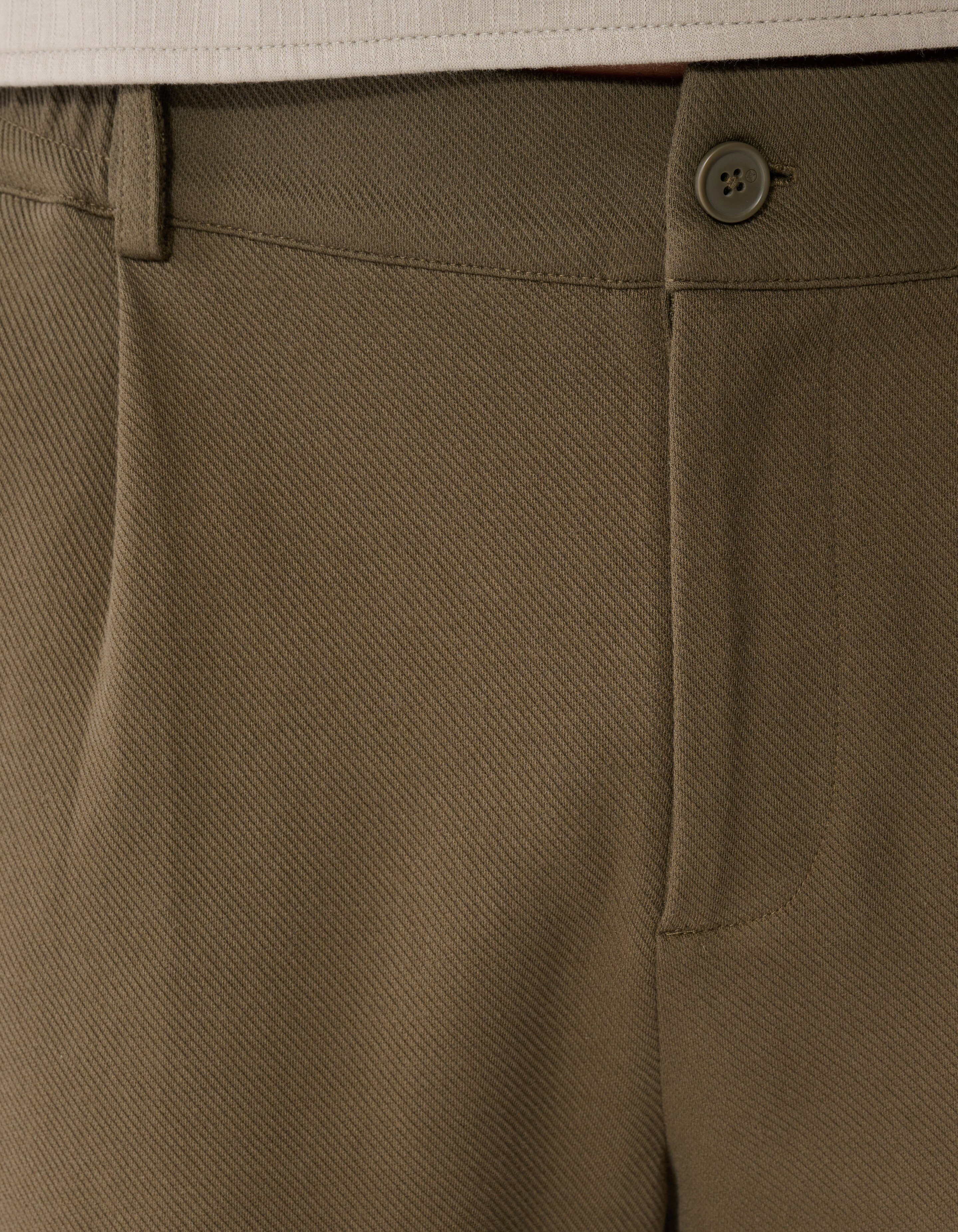 Hose mit Keper-Struktur Dunkelgr&uuml;n SHOEBY MEN
