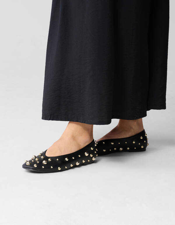 Nieten Ballerinas Schwarz SHOEBY SHOES