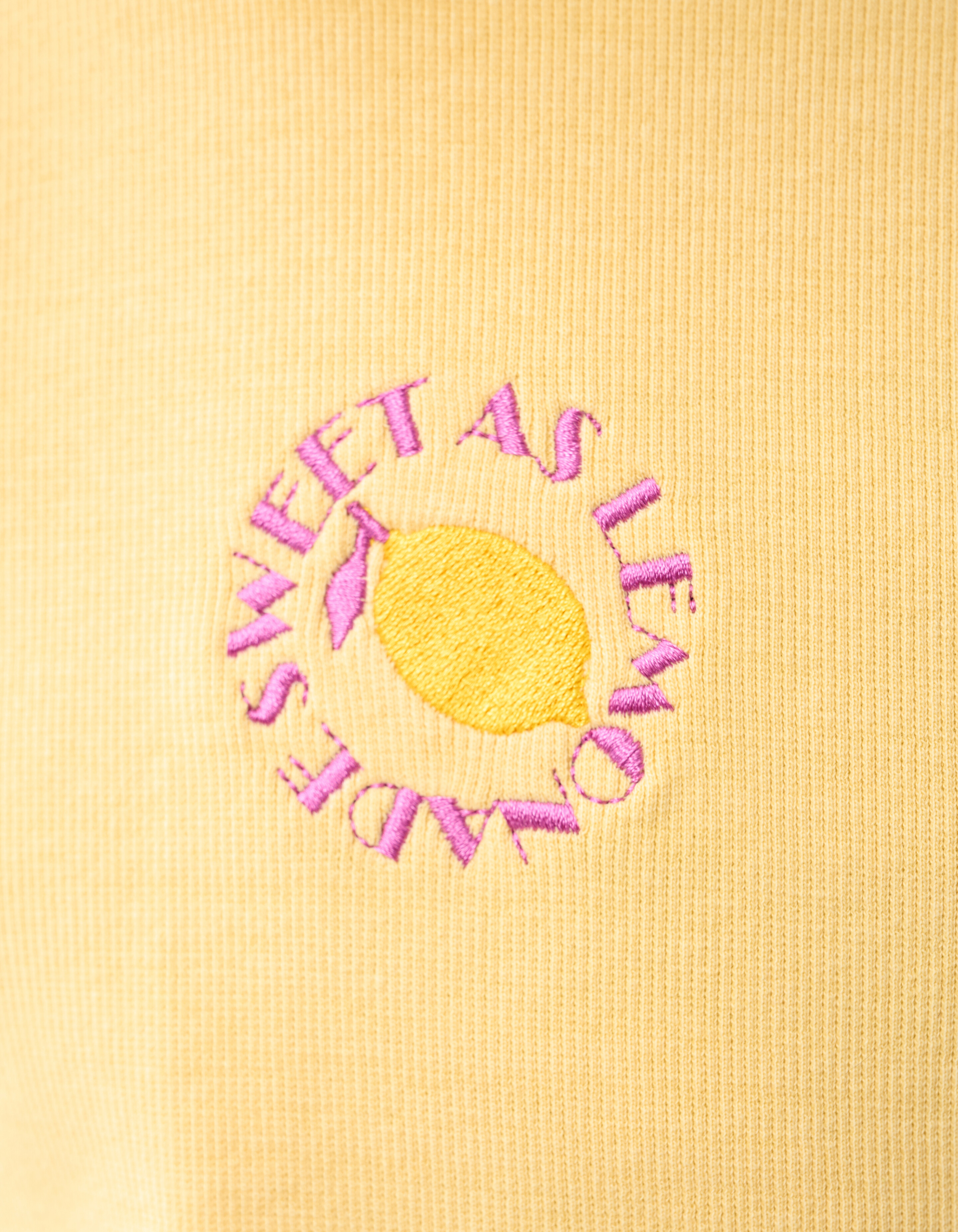 Lemon Crop Top Hellgelb SHOEBY GIRLS