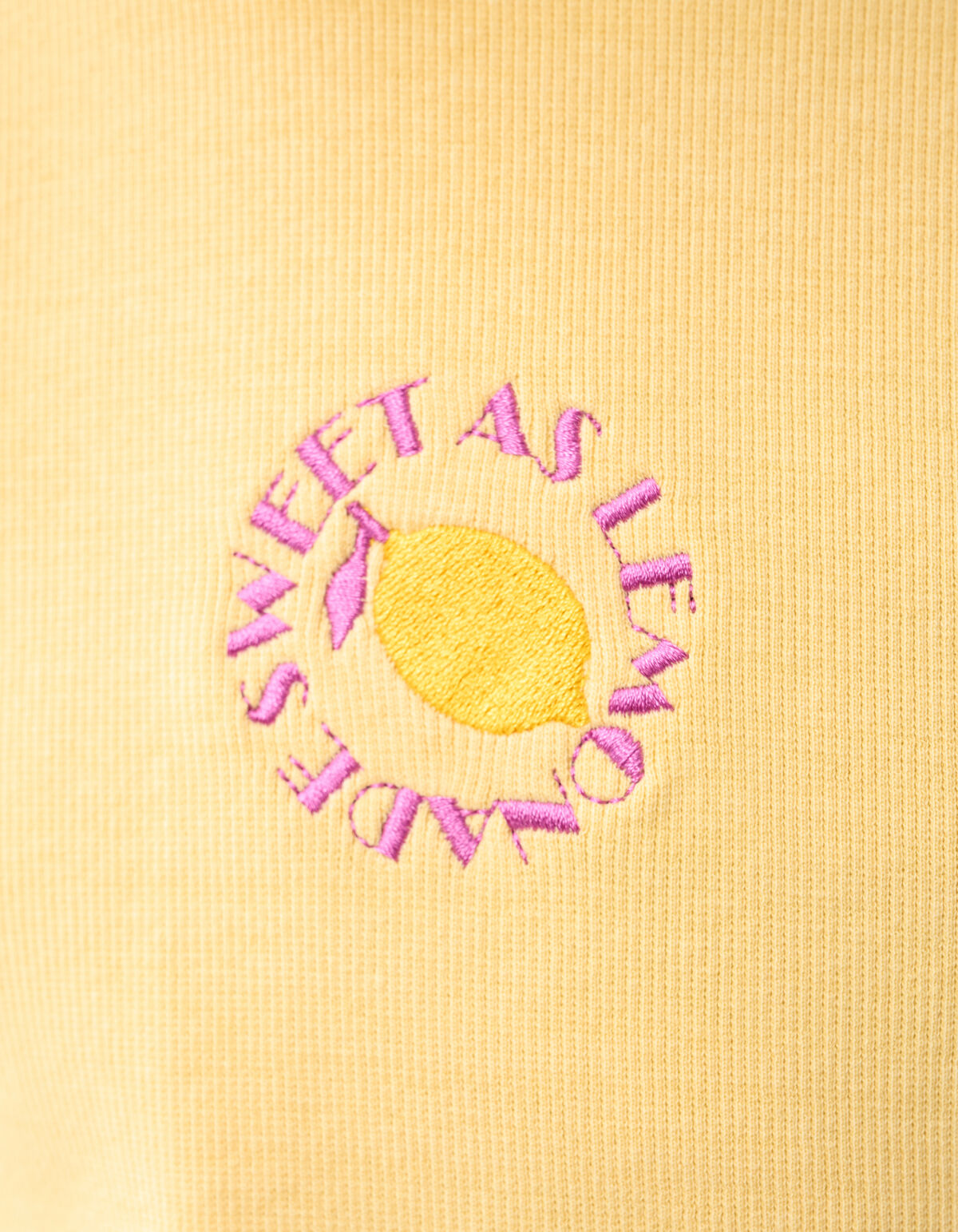 Lemon Crop Top Hellgelb SHOEBY GIRLS