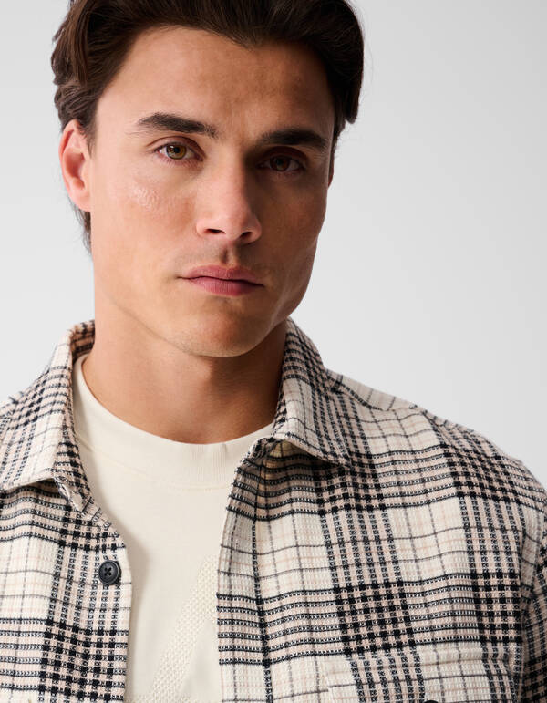 Ruiten Overshirt Gebrochen Wei&szlig; SHOEBY MEN