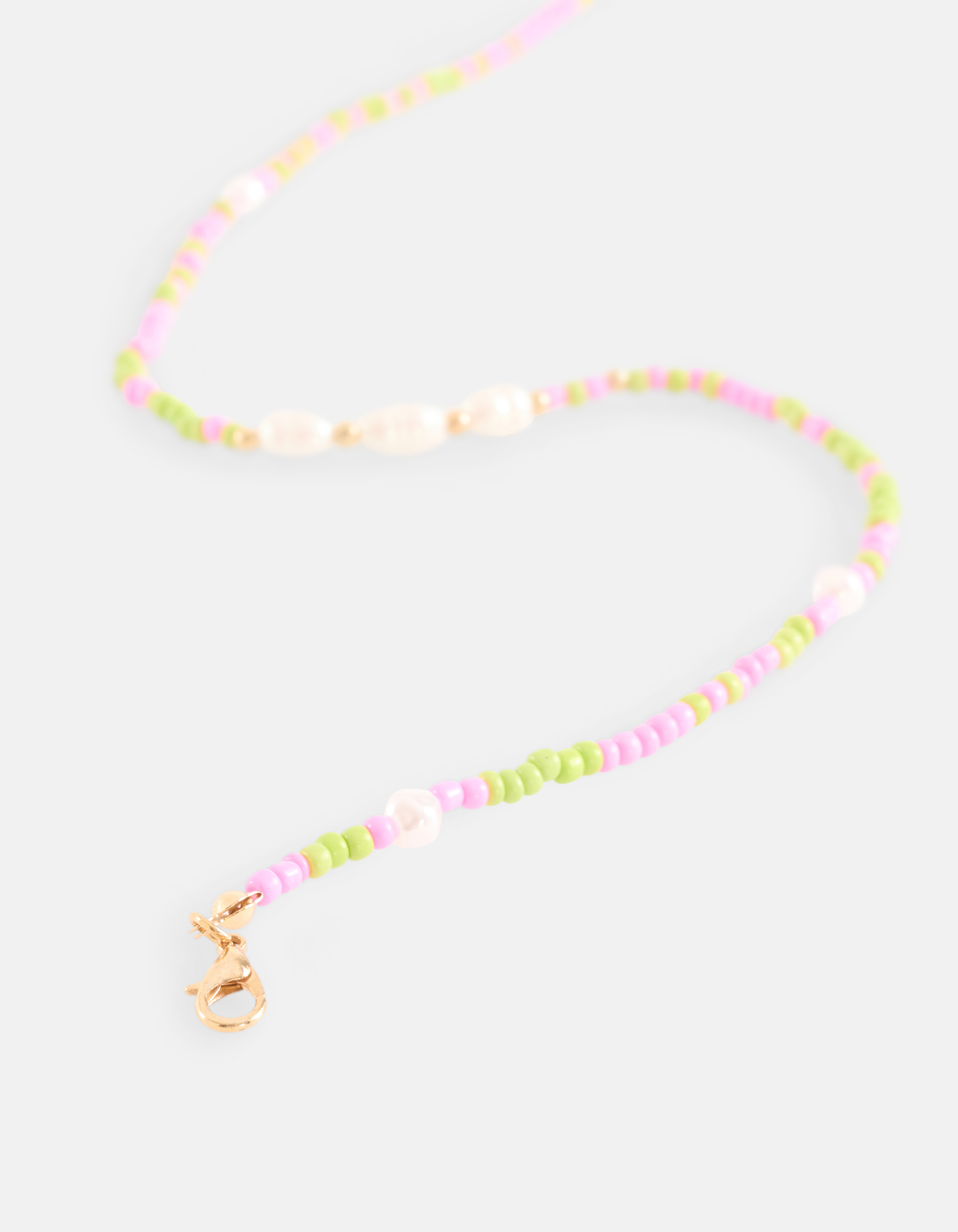 Bunte Perlenkette Rosa SHOEBY ACCESSOIRES