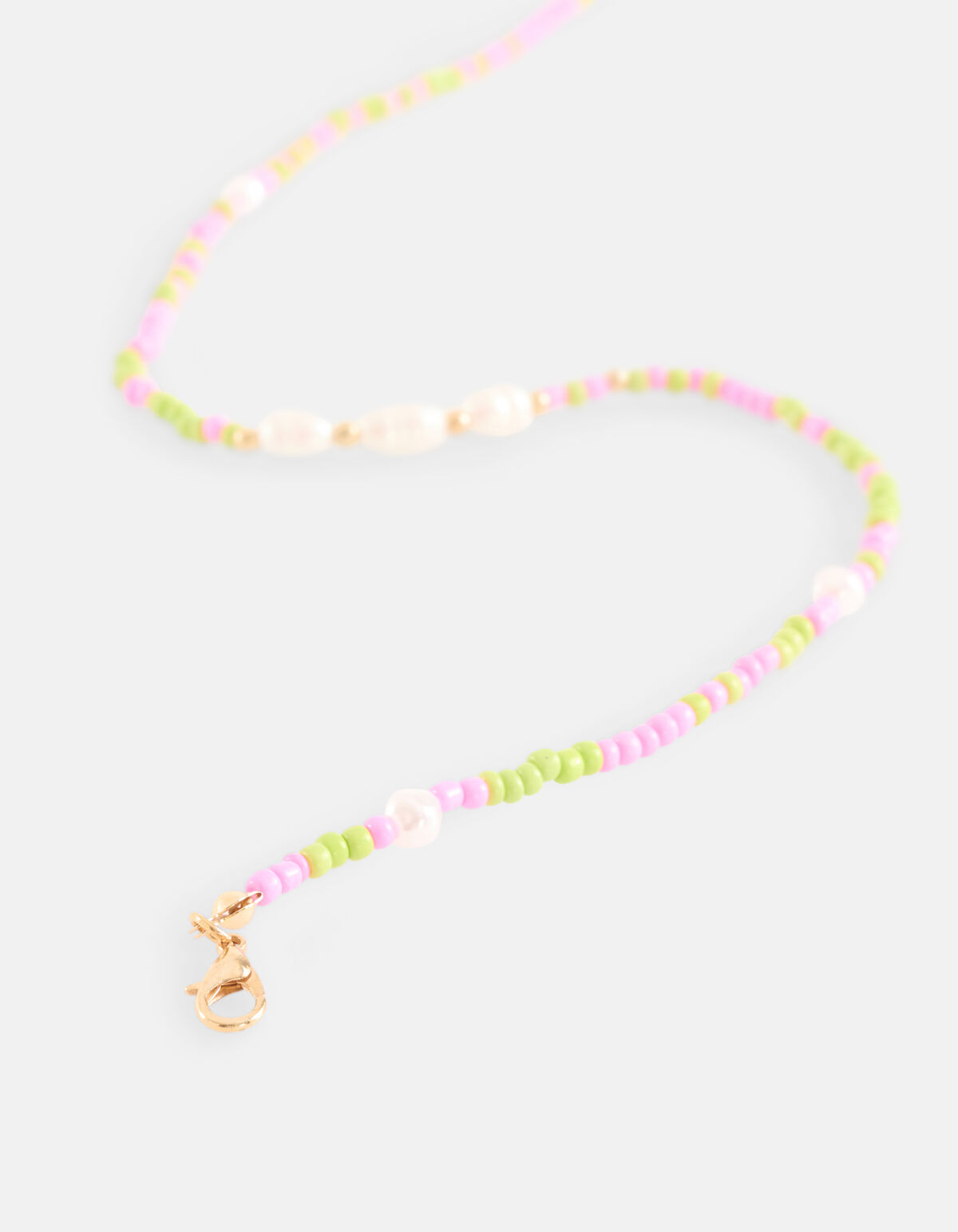 Bunte Perlenkette Rosa SHOEBY ACCESSOIRES