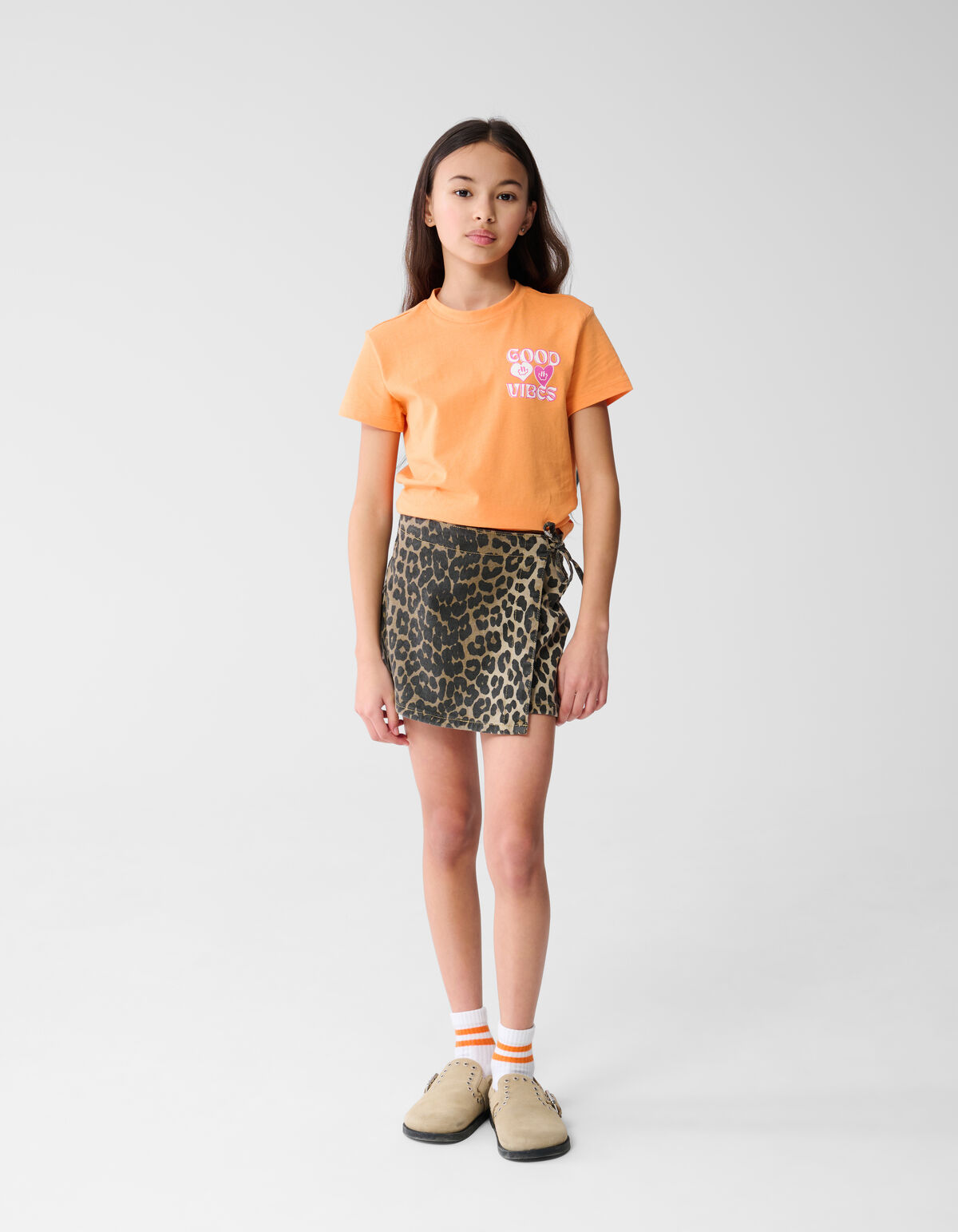 Gute Vibes T-shirt Orange SHOEBY GIRLS