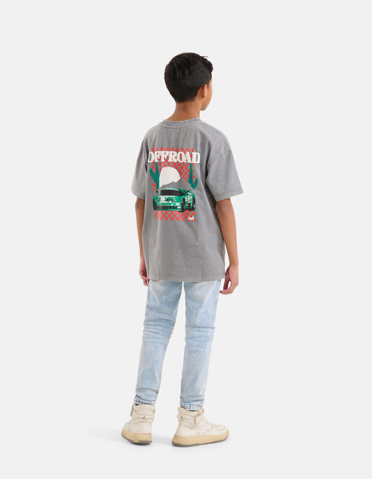 Artwork T-shirt Lichtgrijs SHOEBY BOYS