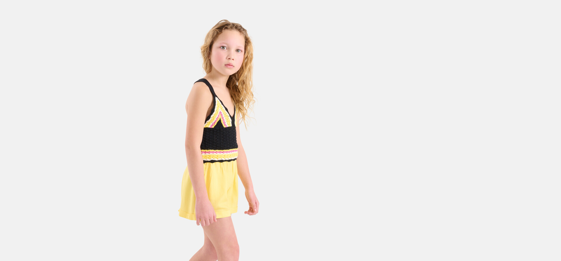 Jacquard Short Gelb SHOEBY GIRLS