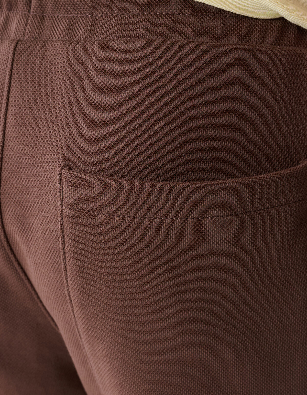 Piqu&eacute;-Short Dunkelbraun SHOEBY BOYS